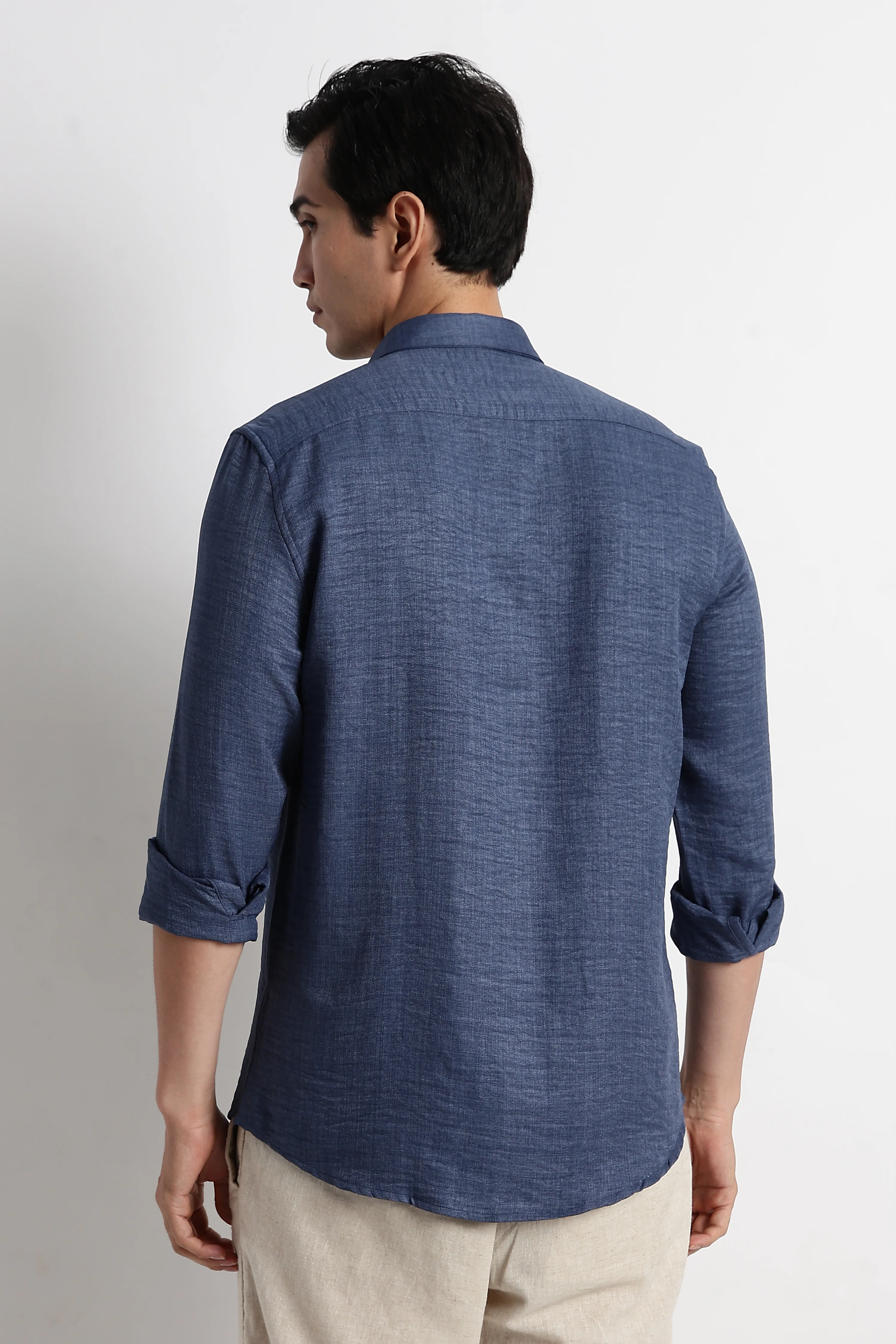 Men Linen-Blend Shirt - Image 8