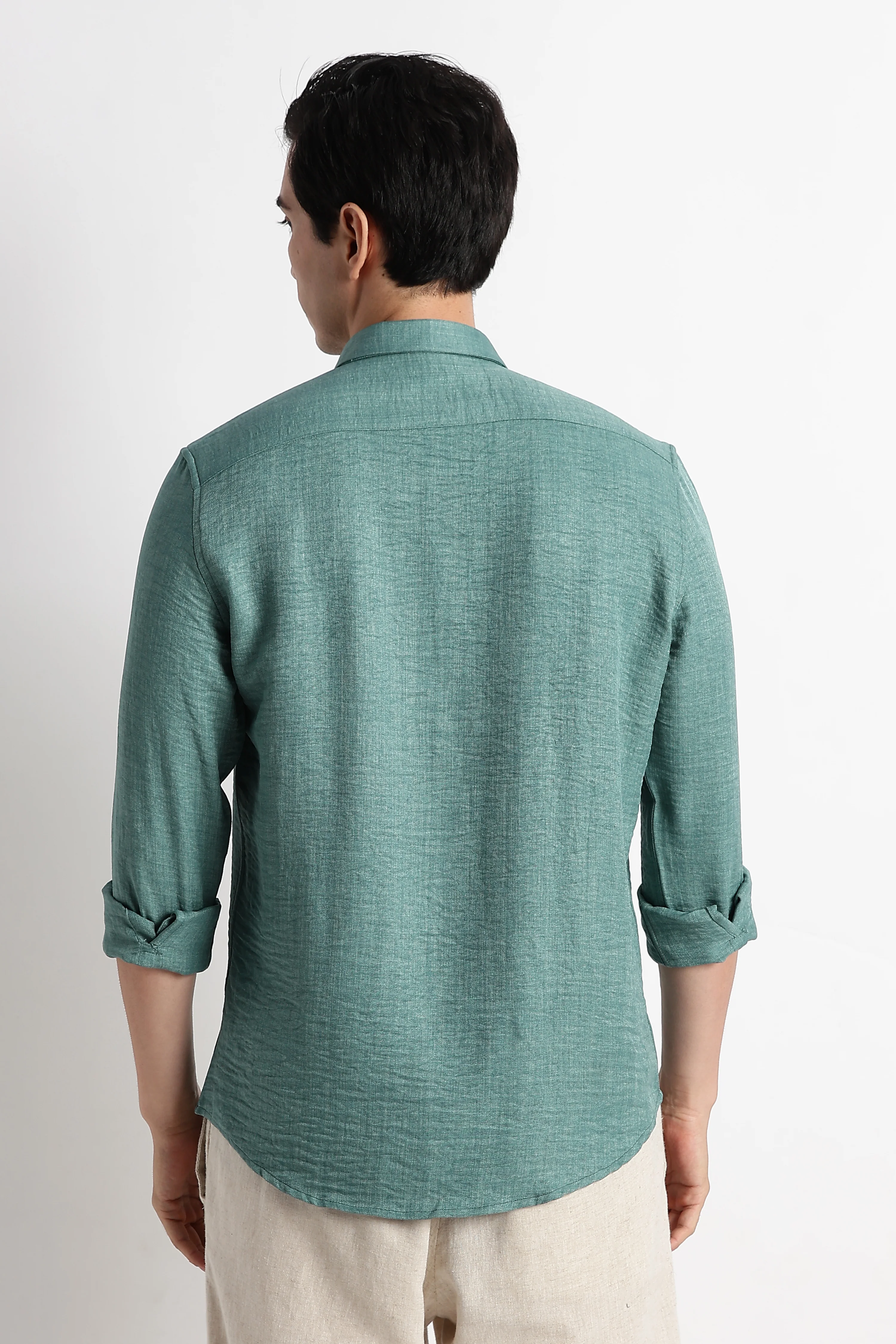 Men Linen-Blend Shirt - Image 5