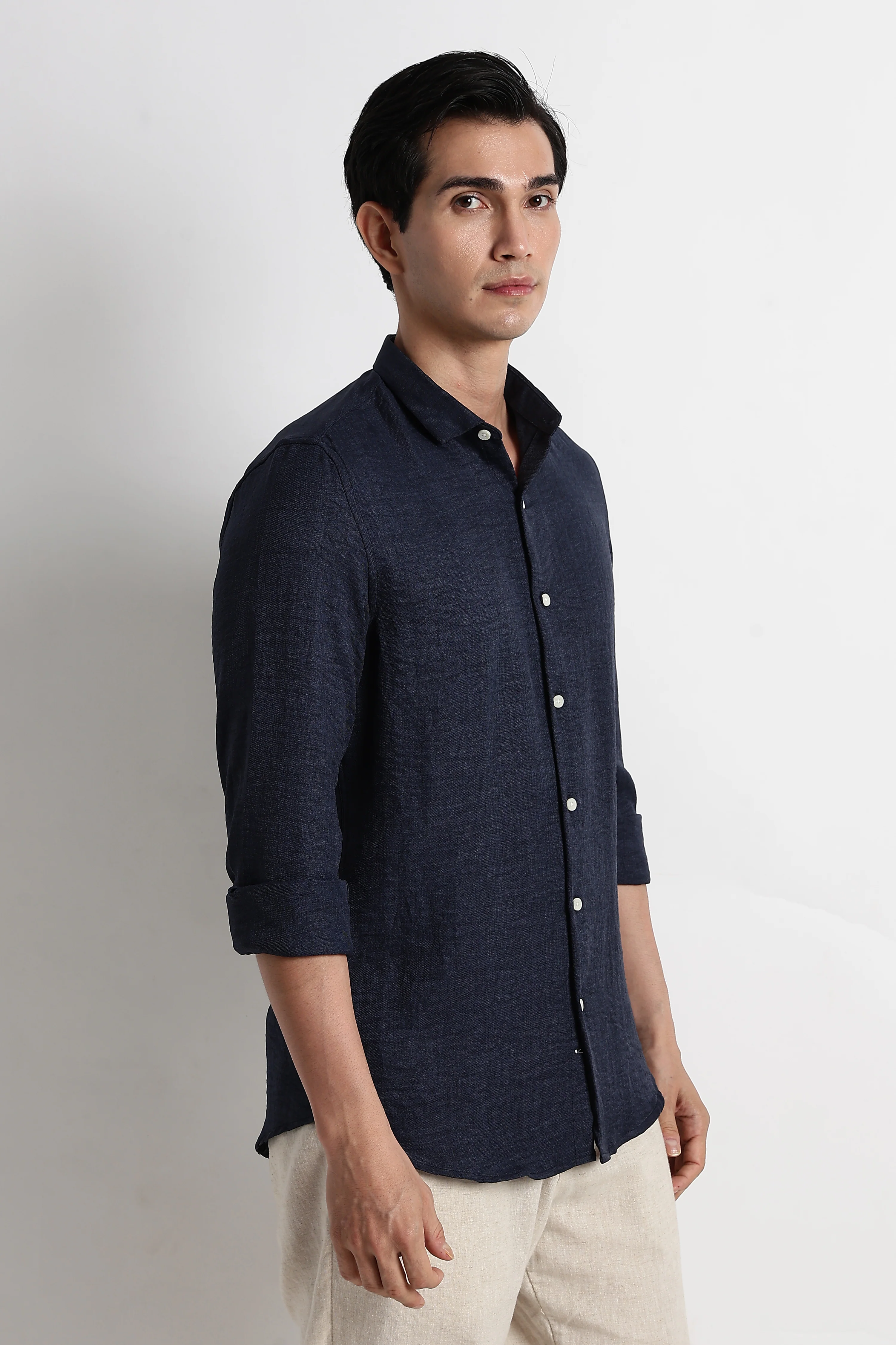 Men Linen-Blend Shirt - Image 11