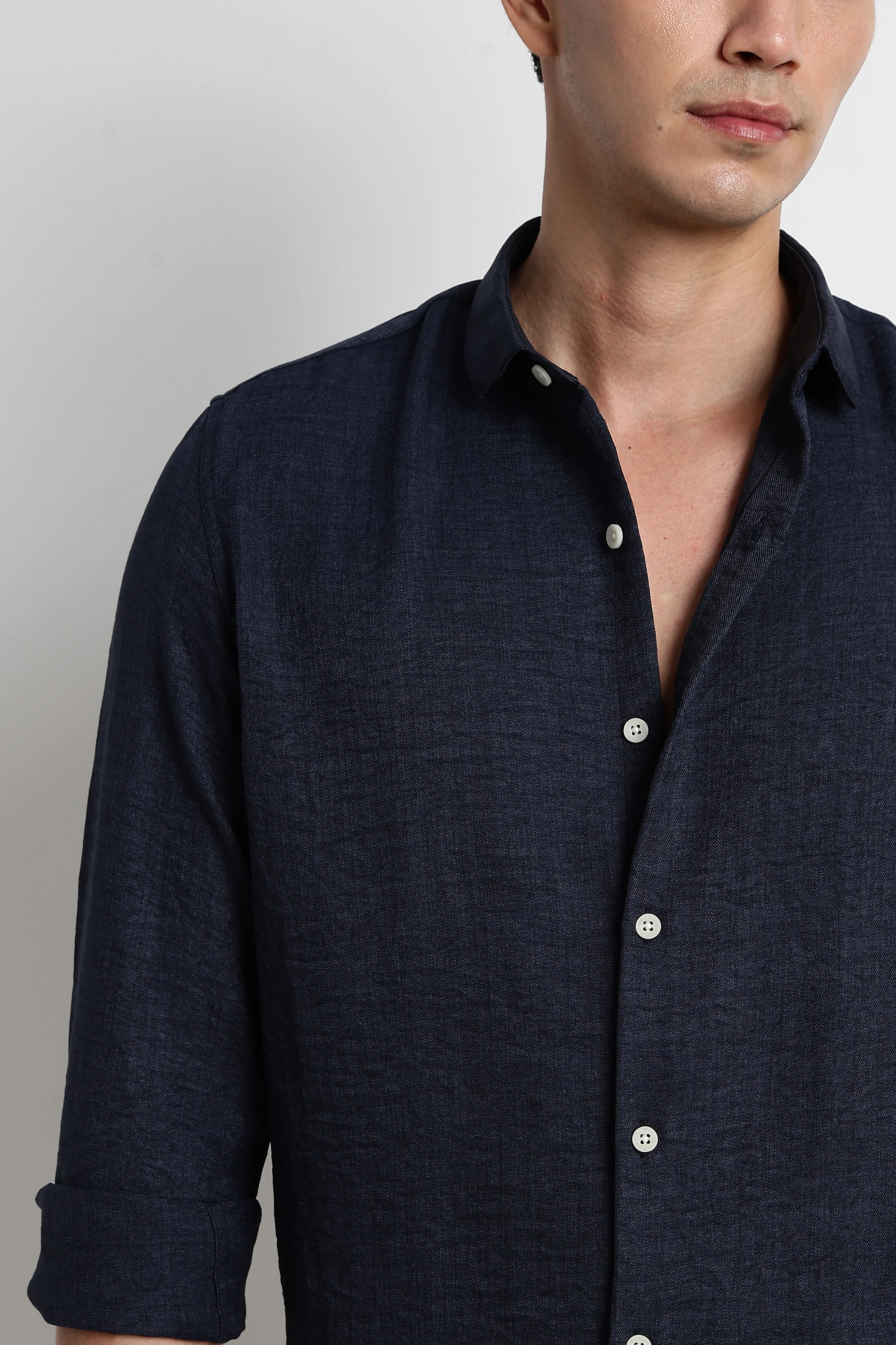 Men Linen-Blend Shirt - Image 3