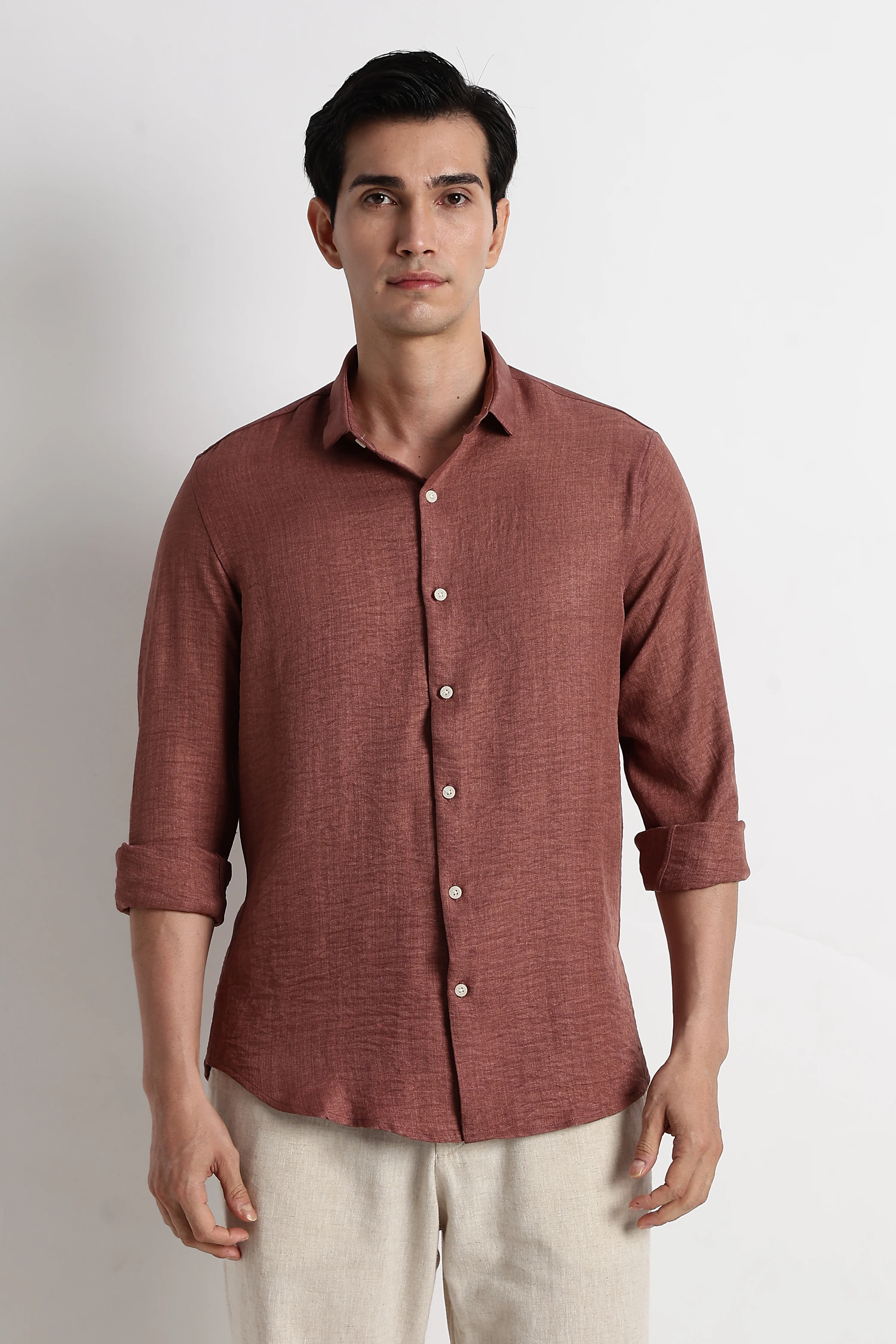 Men Linen-Blend Shirt - Image 10