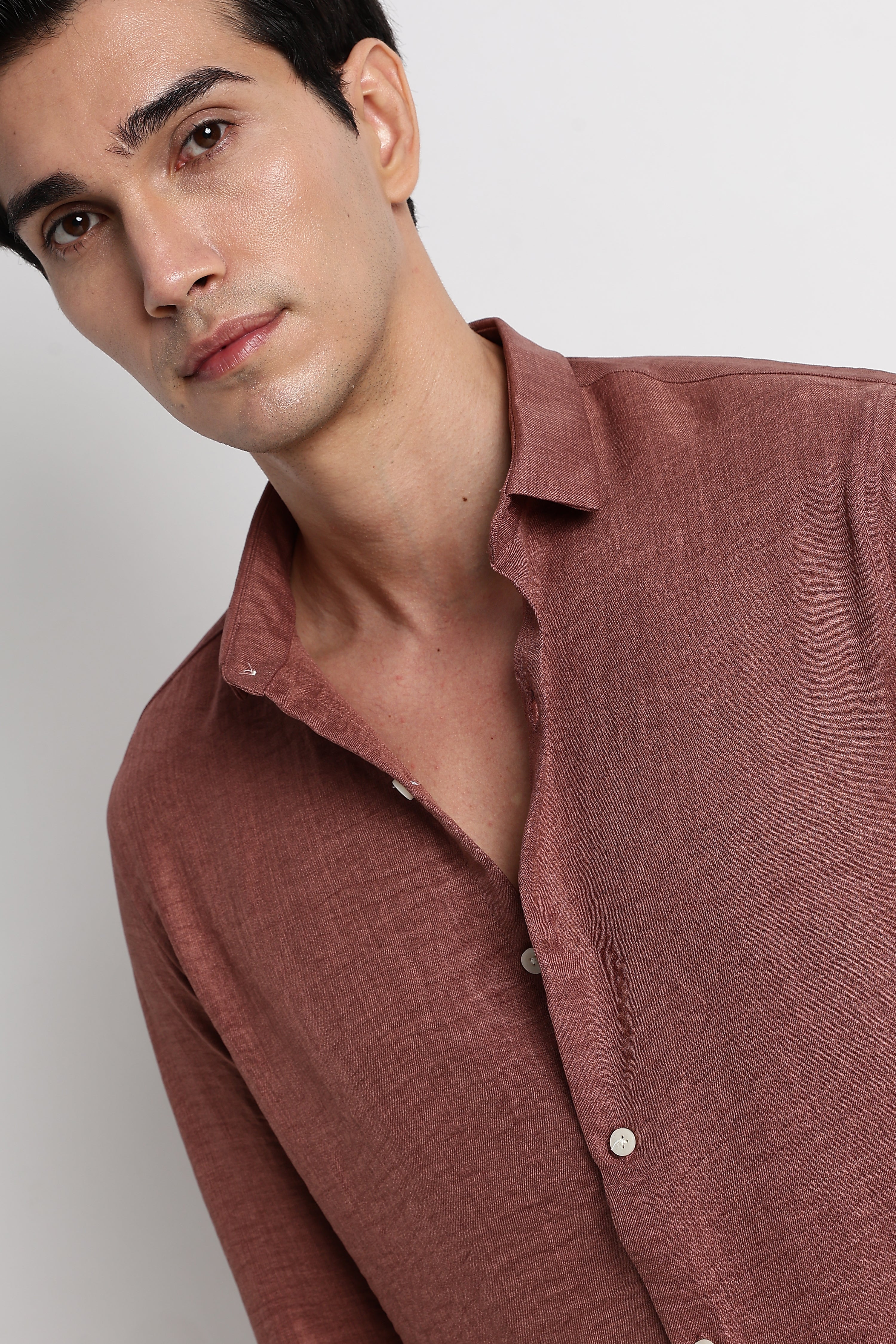 Men Linen-Blend Shirt - Image 4