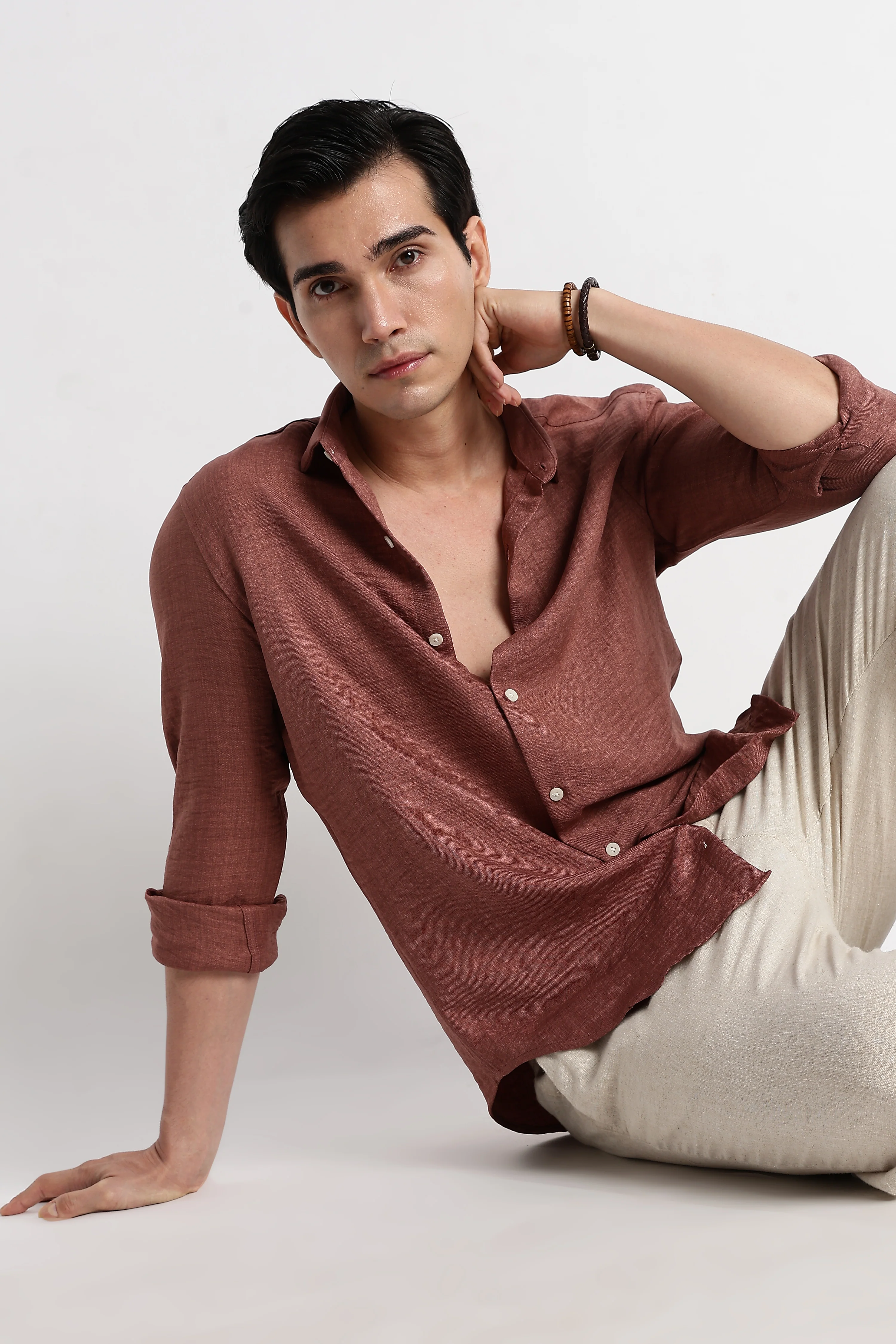 Men Linen-Blend Shirt - Image 5
