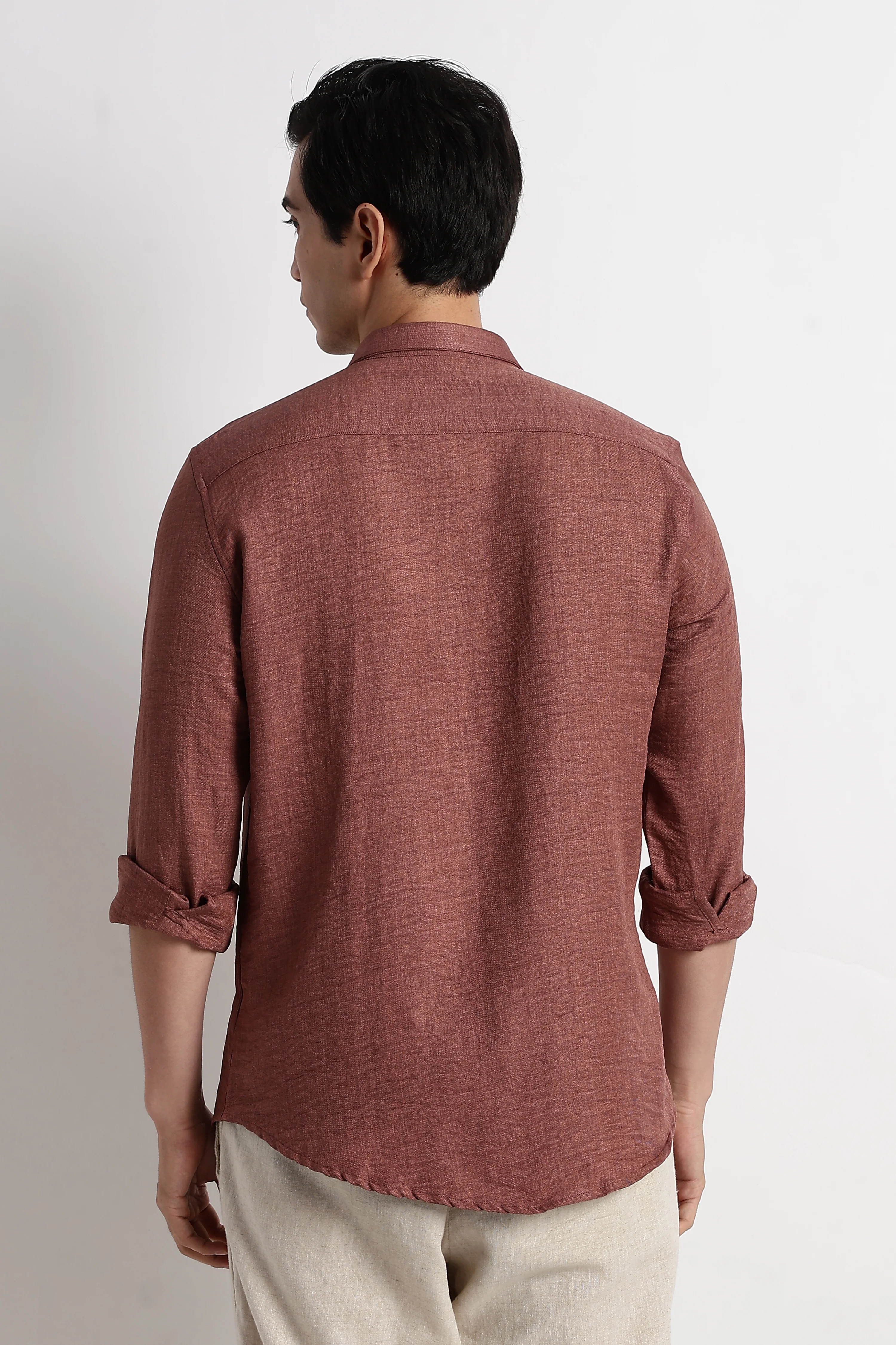 Men Linen-Blend Shirt - Image 7