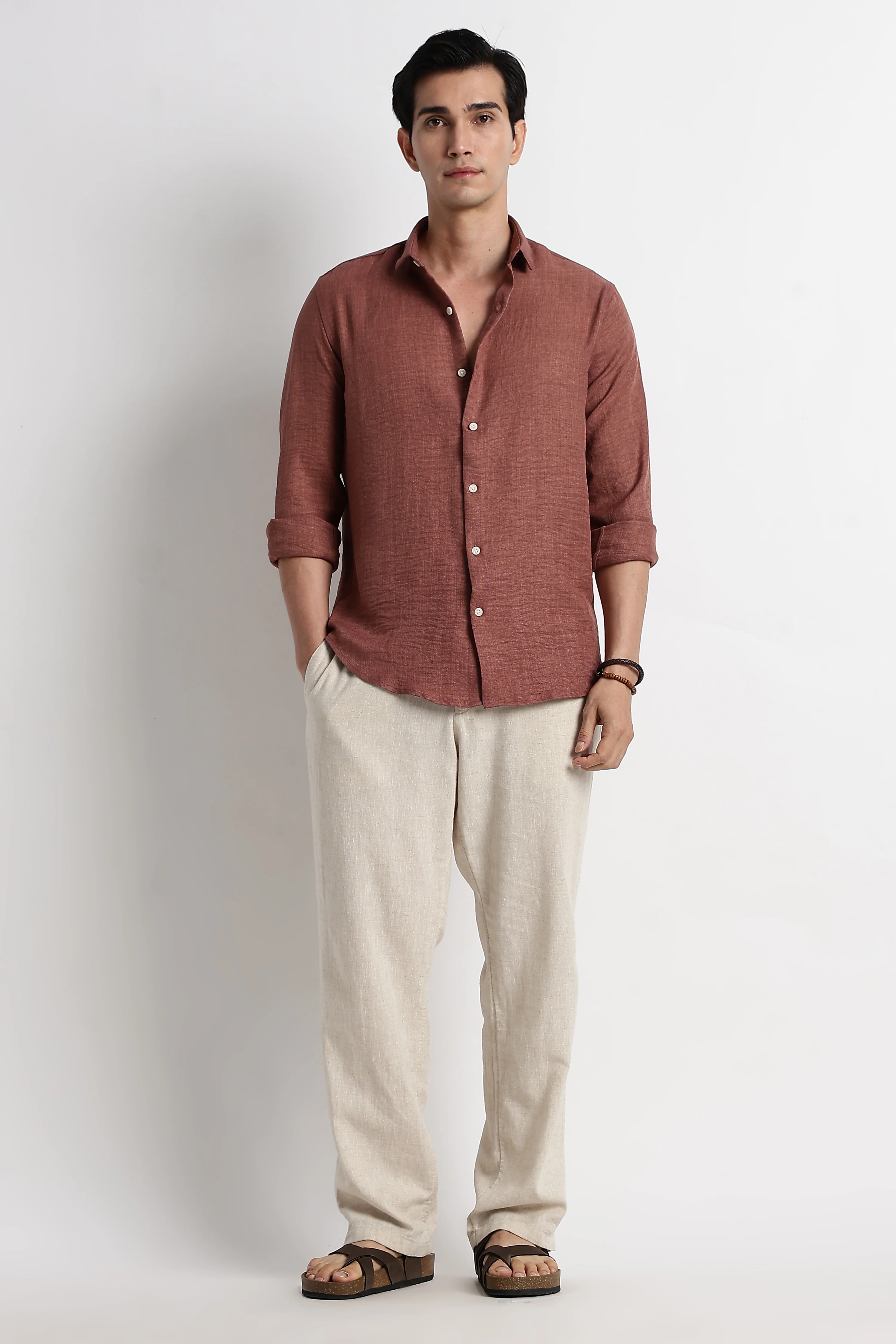 Men Linen-Blend Shirt - Image 8