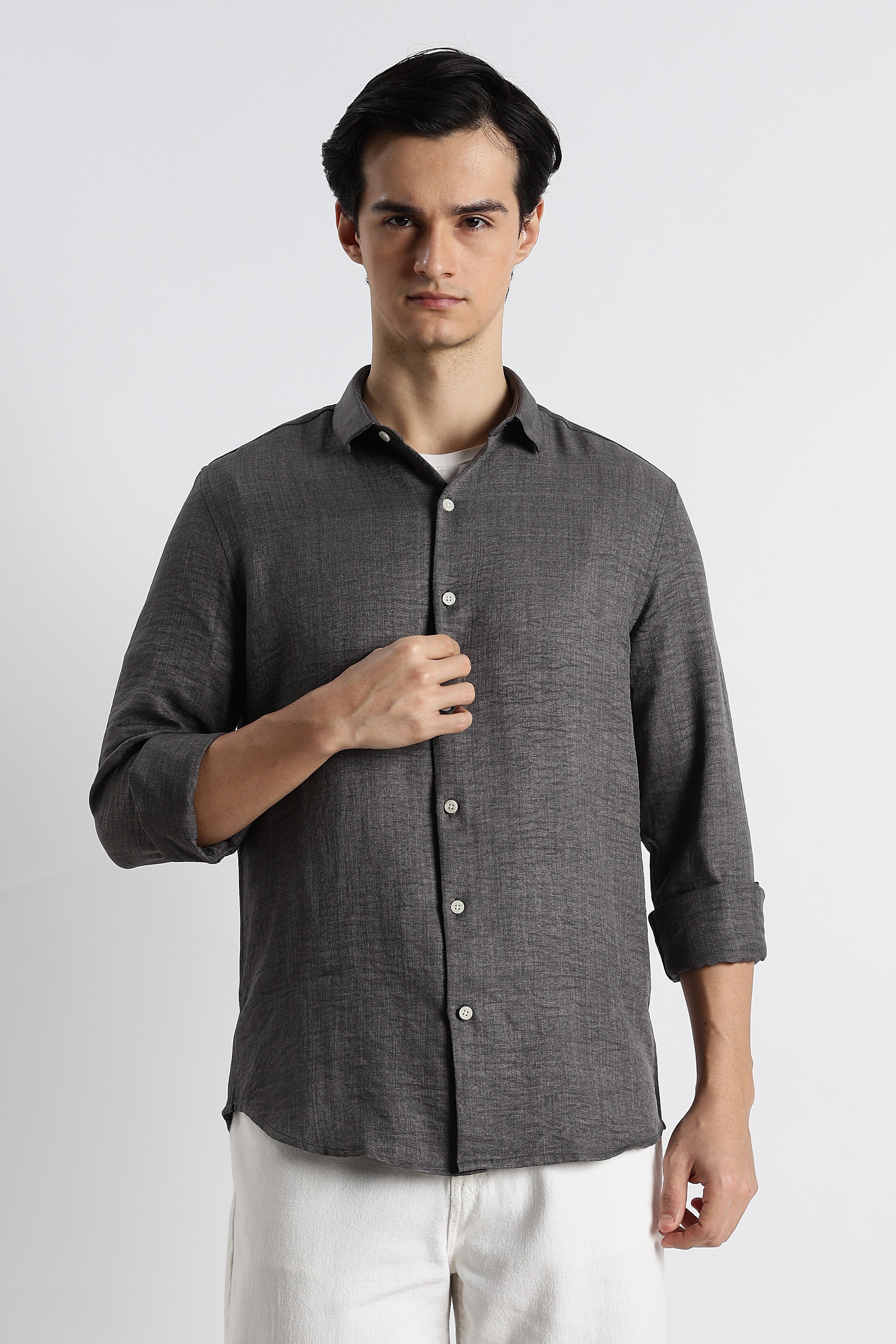 Men Linen-Blend Shirt - Image 8