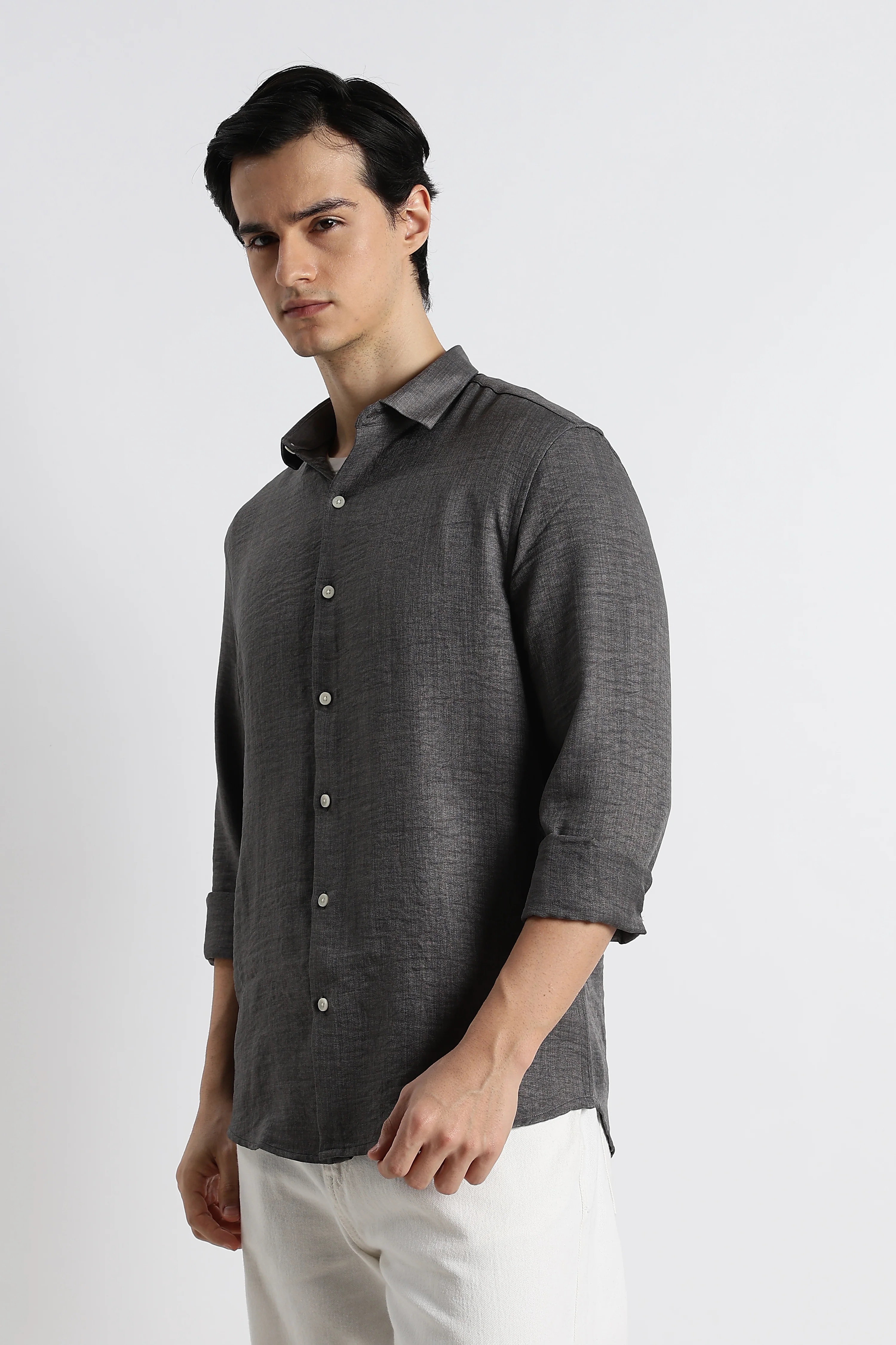 Men Linen-Blend Shirt - Image 9