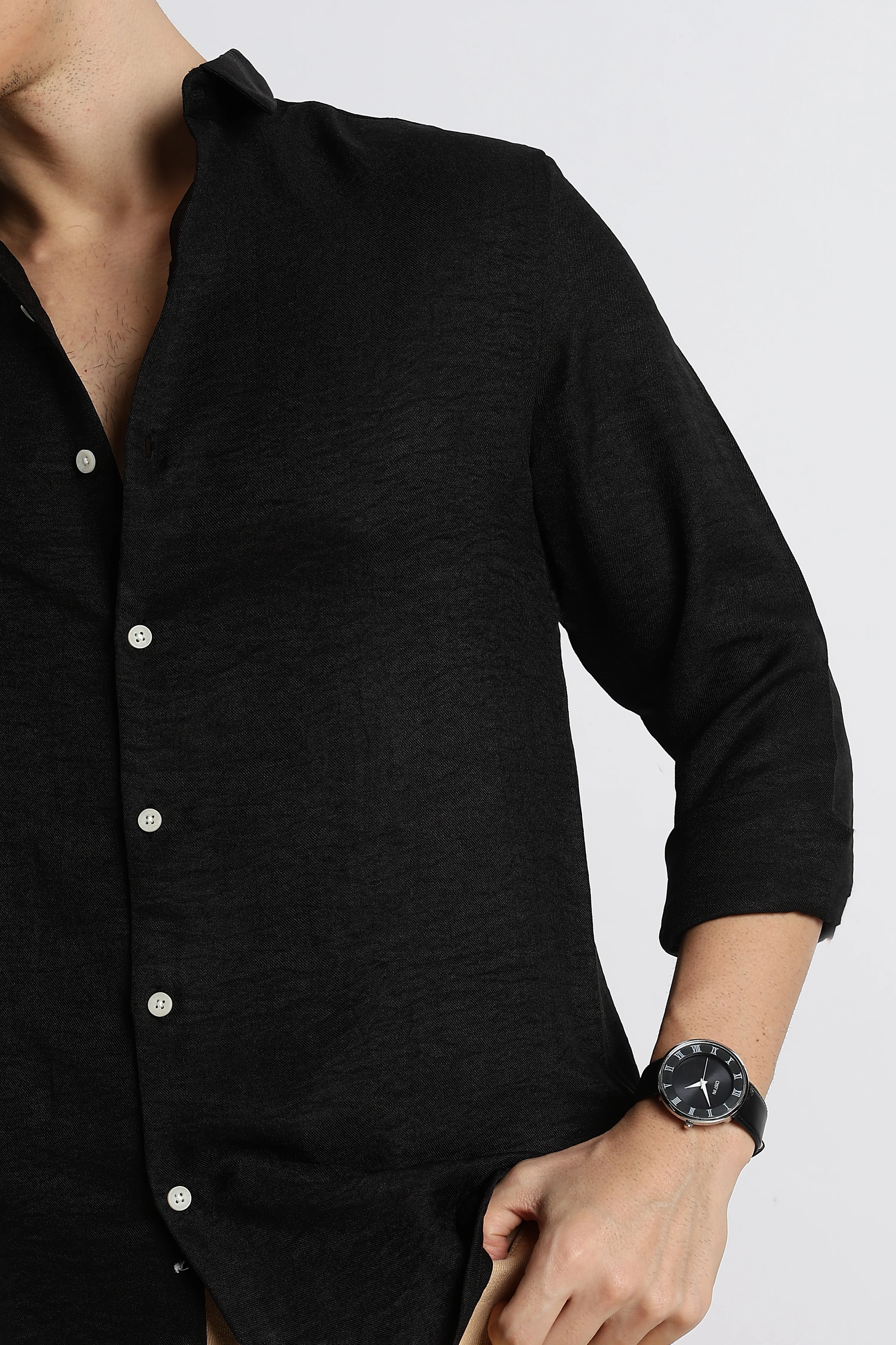 Men Linen-Blend Shirt - Image 4