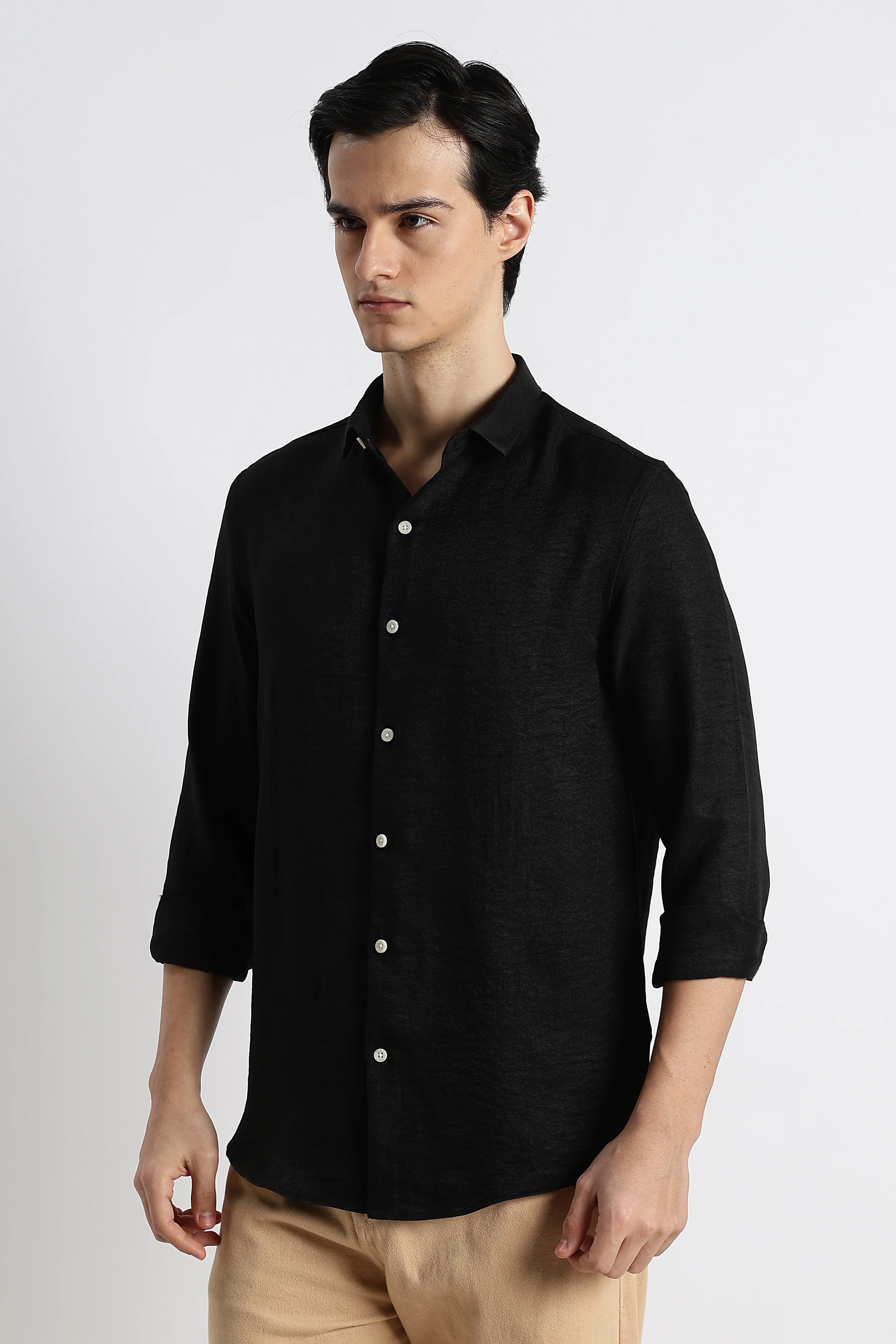 Men Linen-Blend Shirt - Image 9