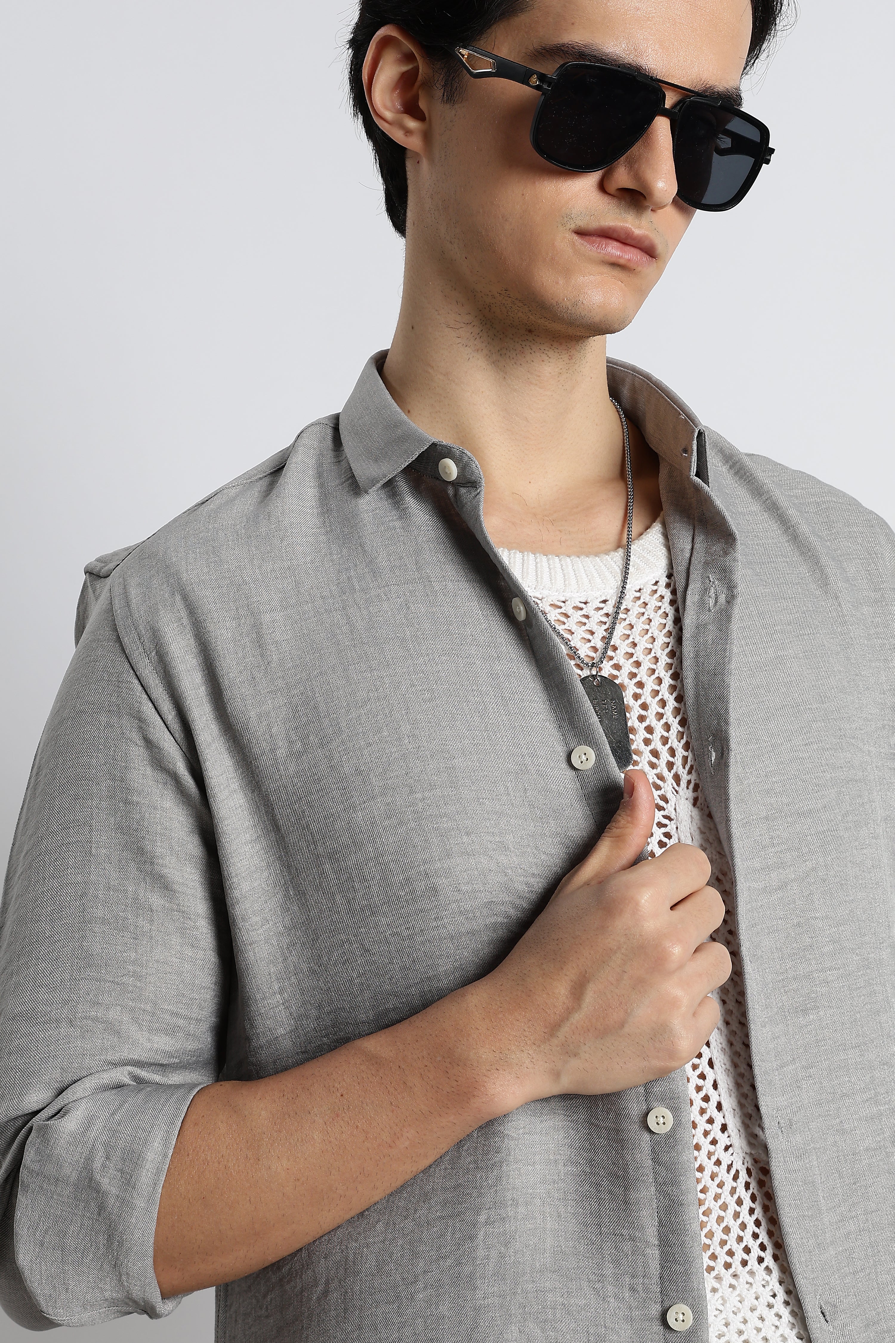 Men Linen-Blend Shirt - Image 3