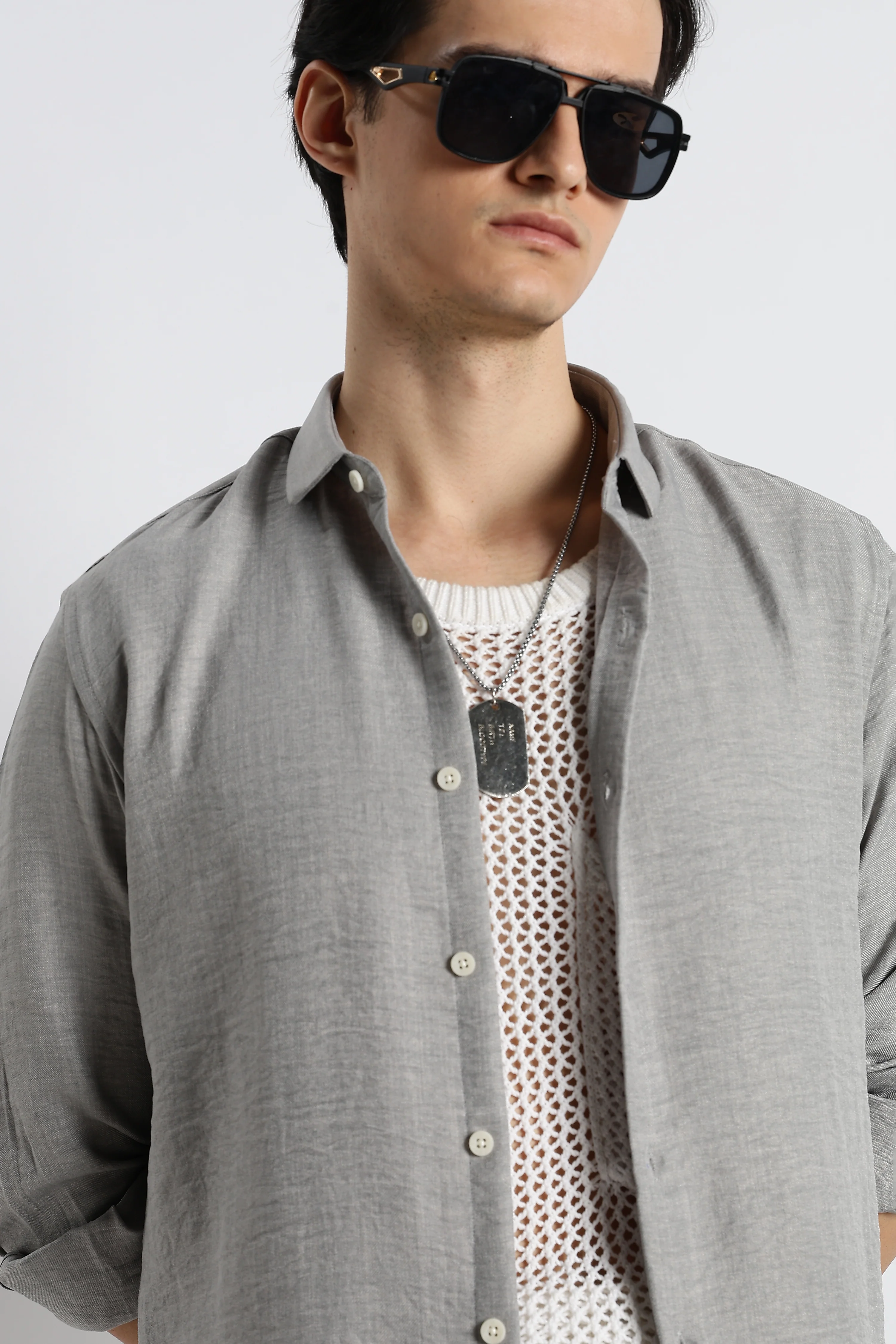 Men Linen-Blend Shirt - Image 4
