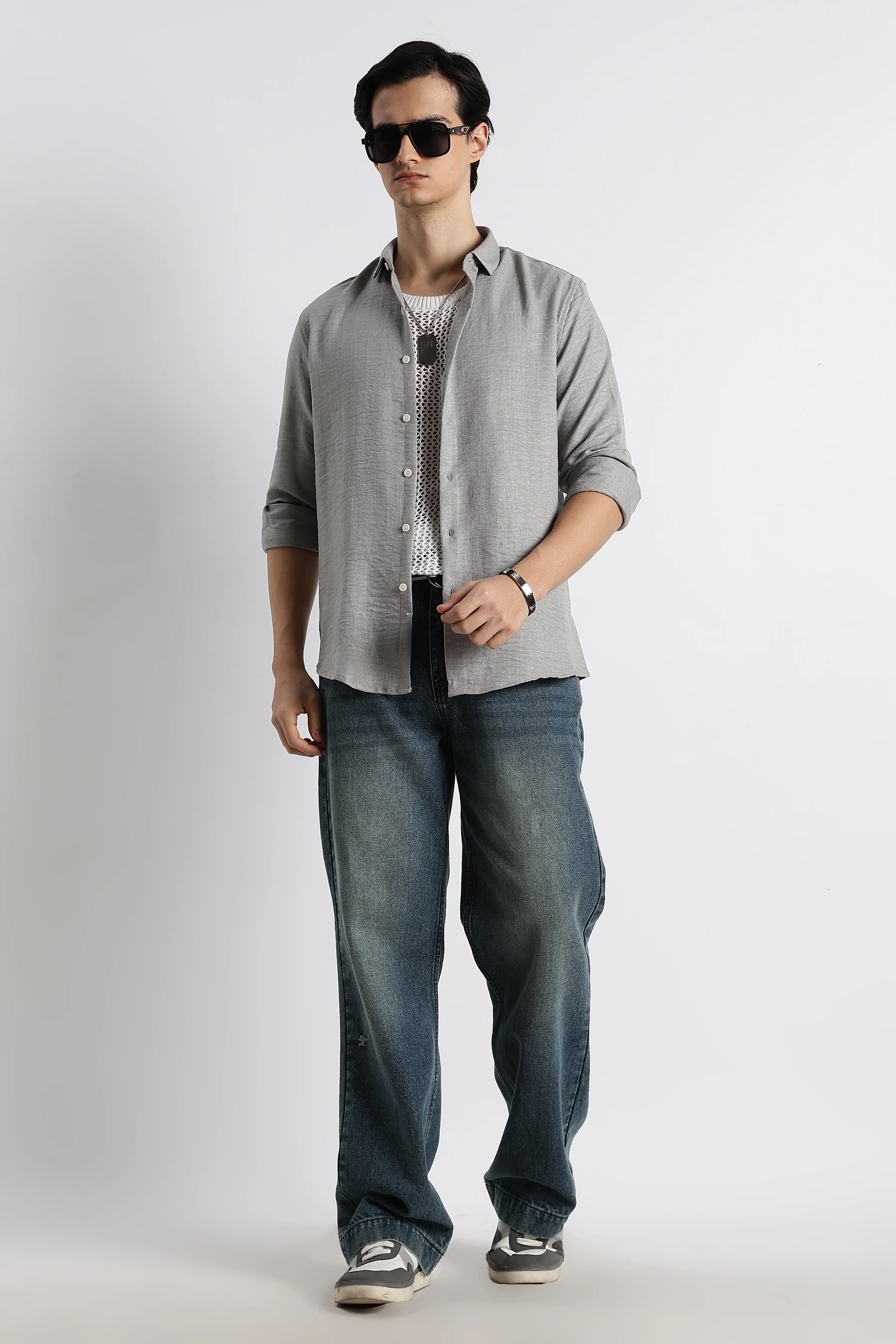 Men Linen-Blend Shirt - Image 5