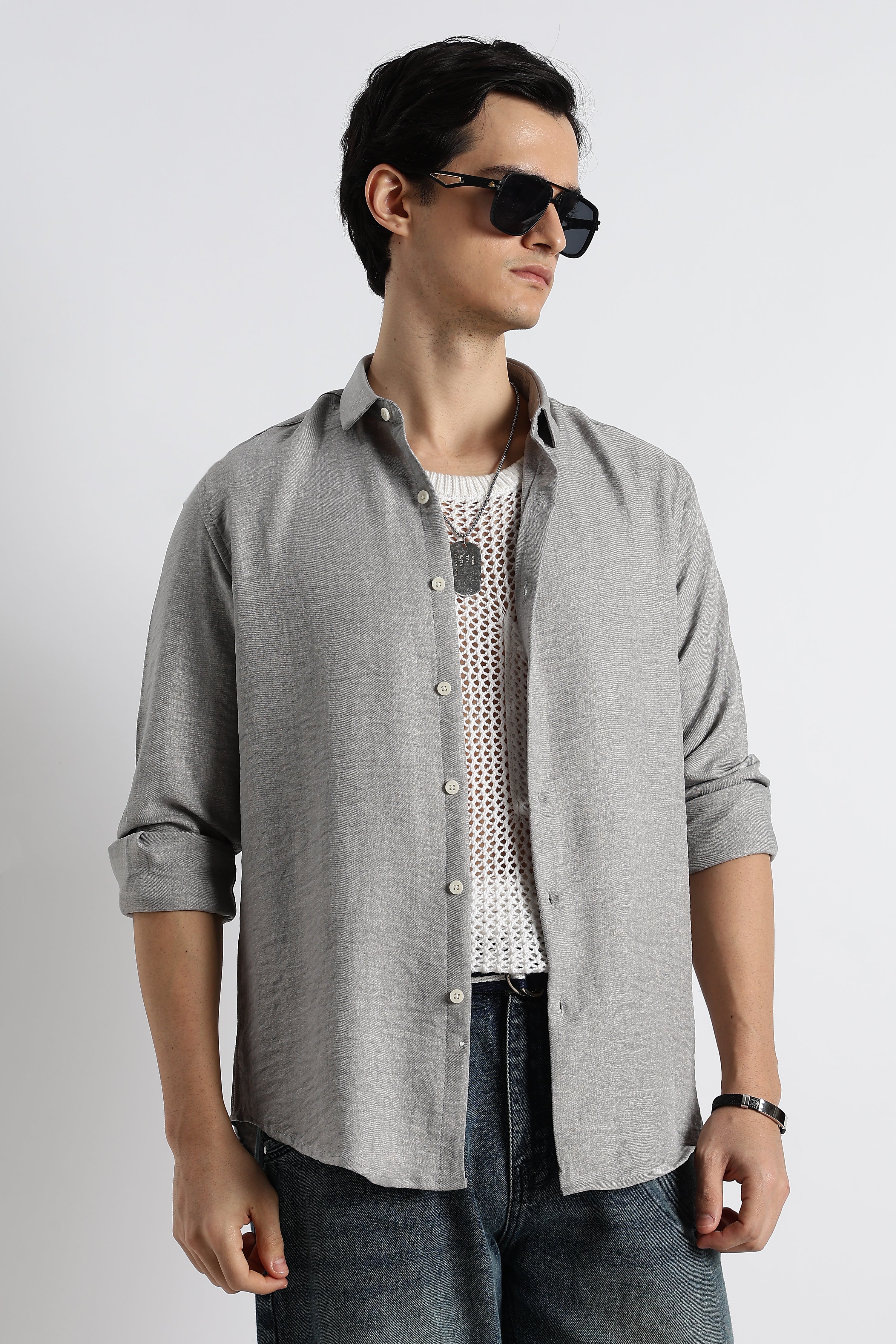 Men Linen-Blend Shirt - Image 7