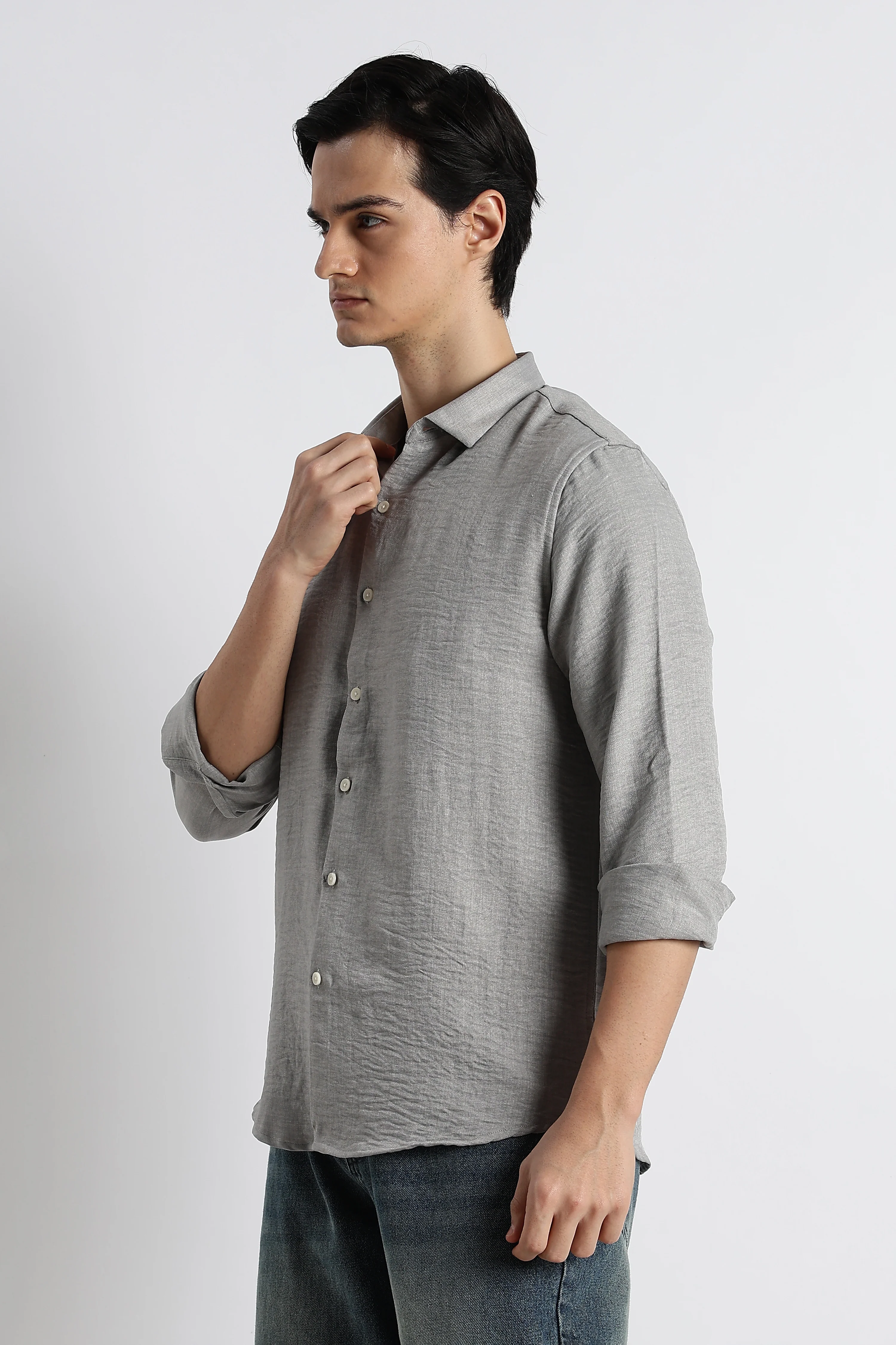 Men Linen-Blend Shirt - Image 8
