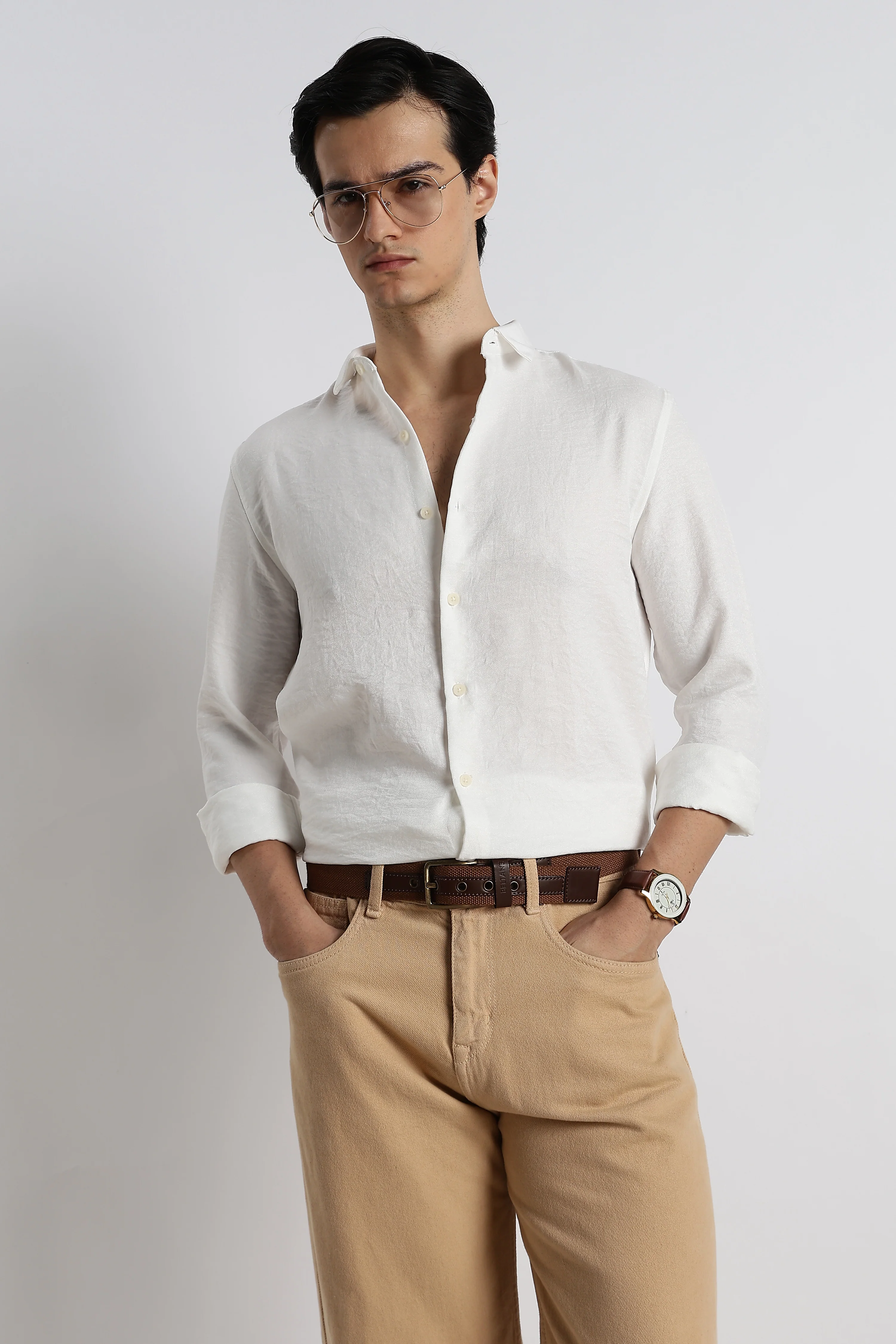 Men Linen-Blend Shirt - Image 11