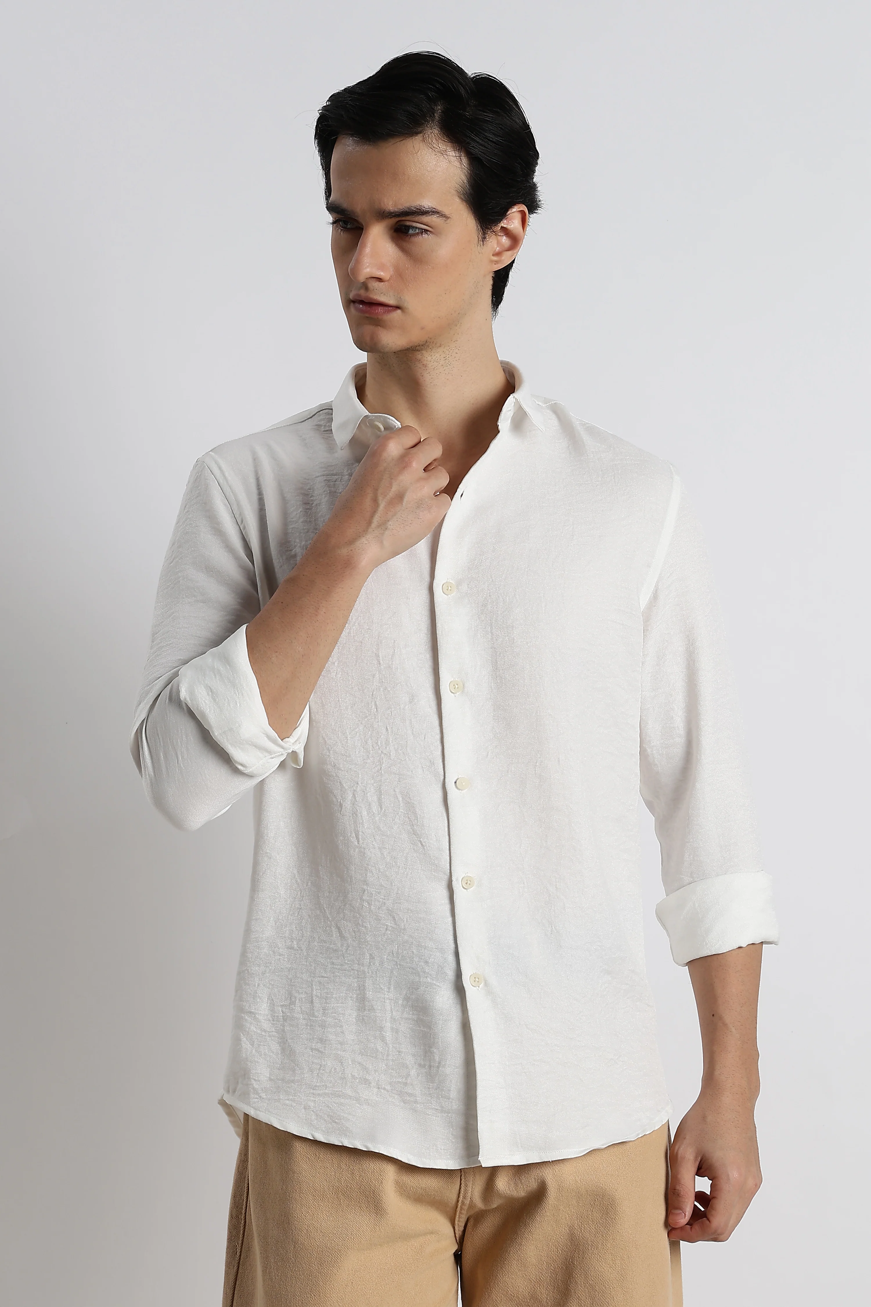 Men Linen-Blend Shirt - Image 2