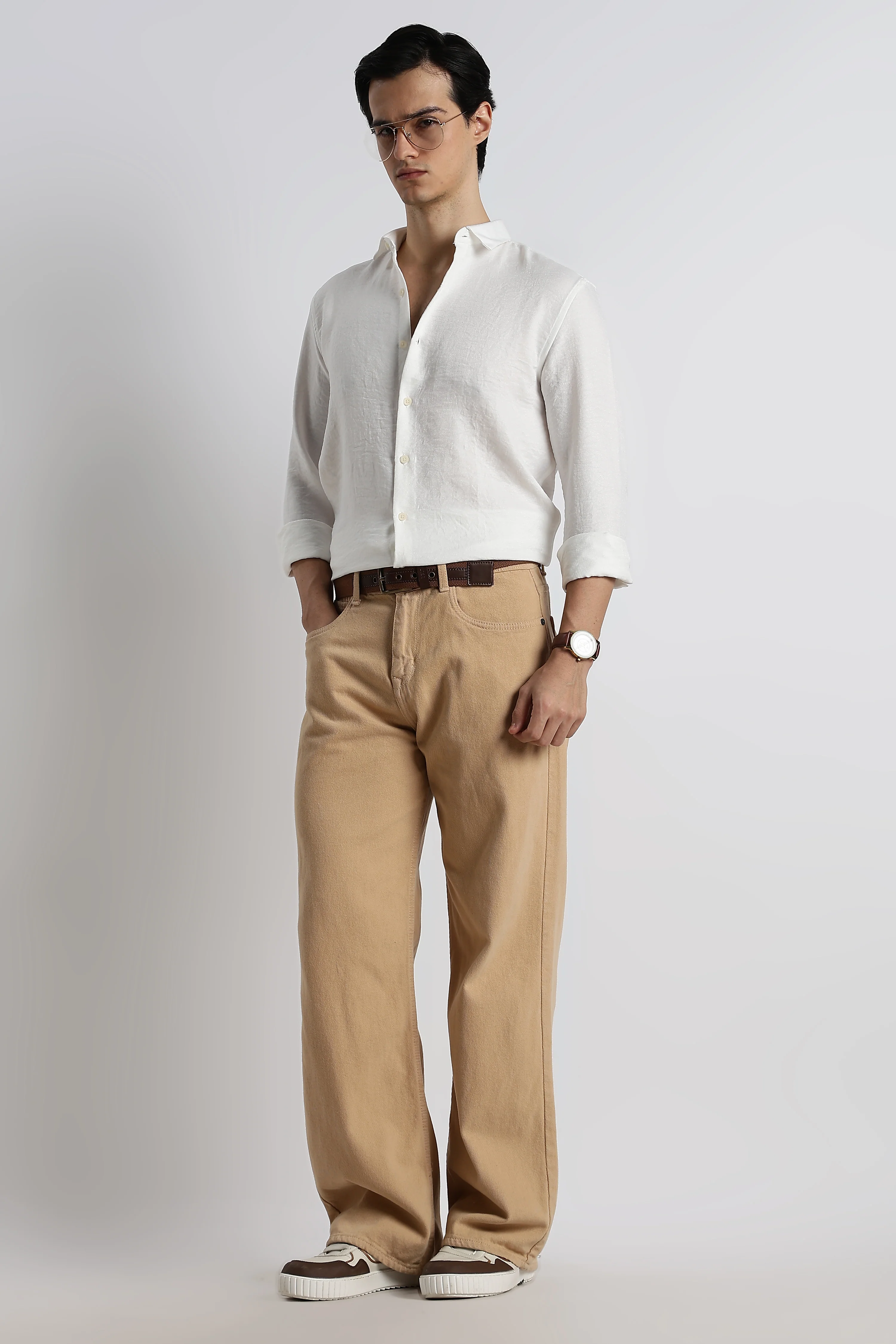 Men Linen-Blend Shirt - Image 4
