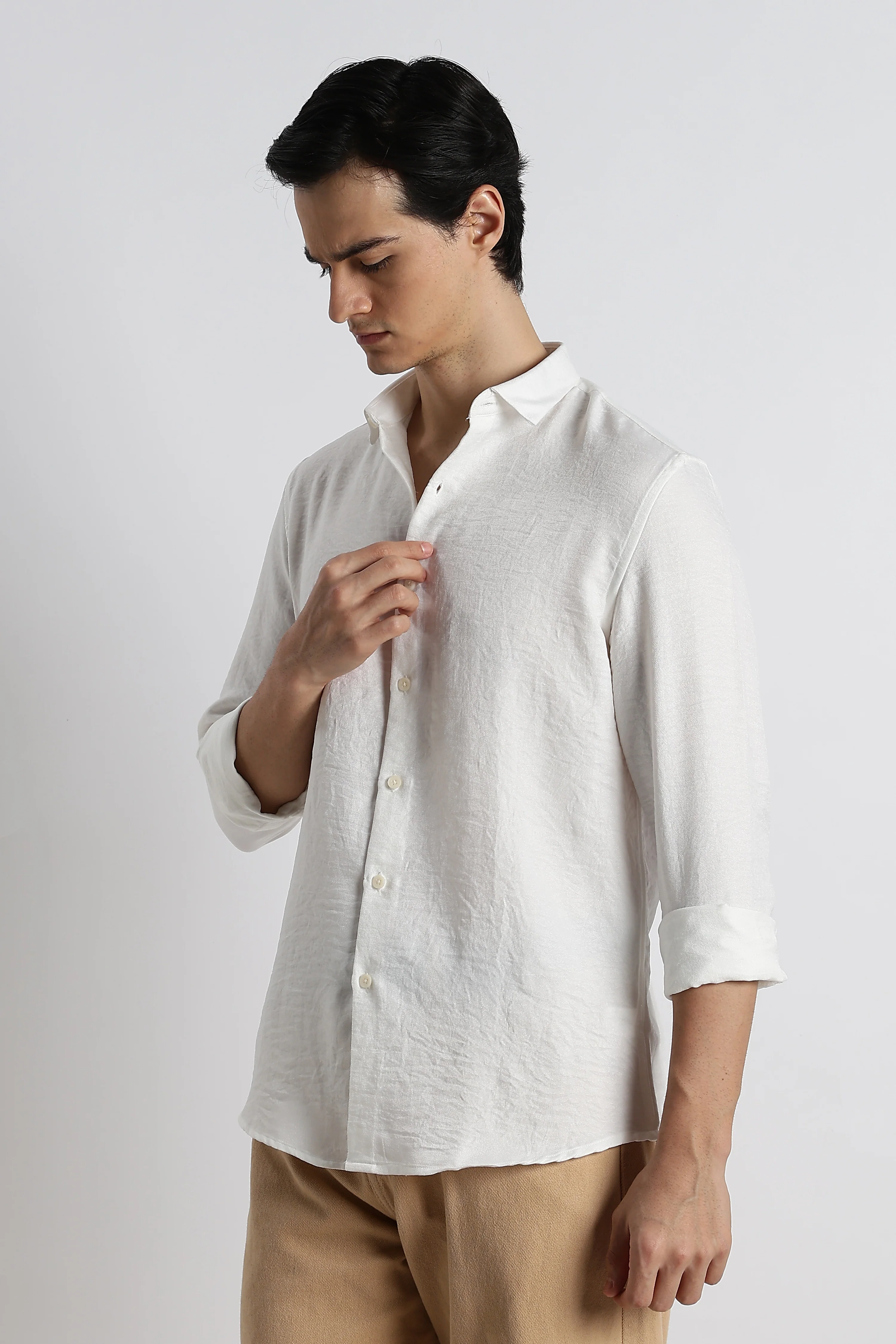 Men Linen-Blend Shirt - Image 5