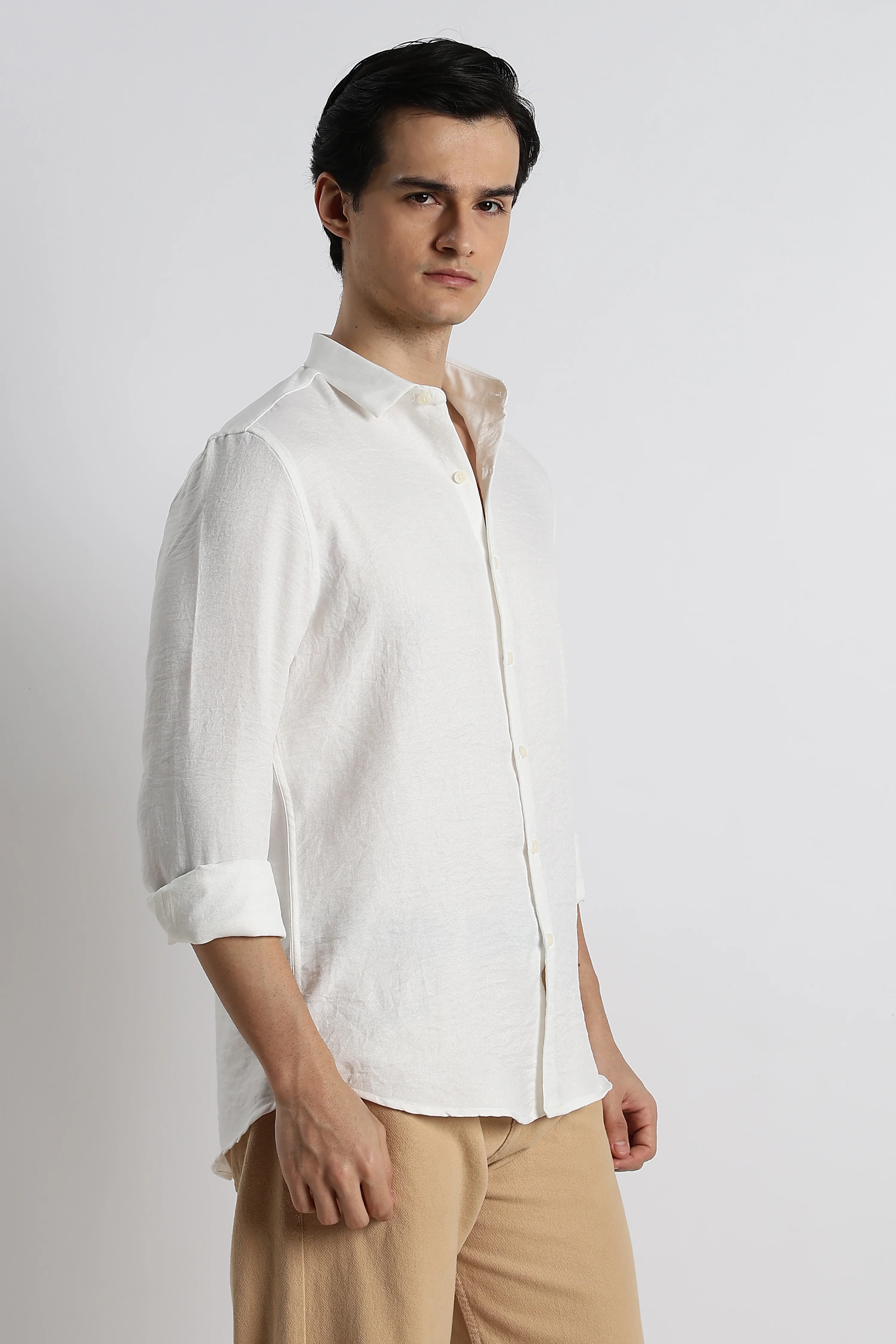 Men Linen-Blend Shirt - Image 6