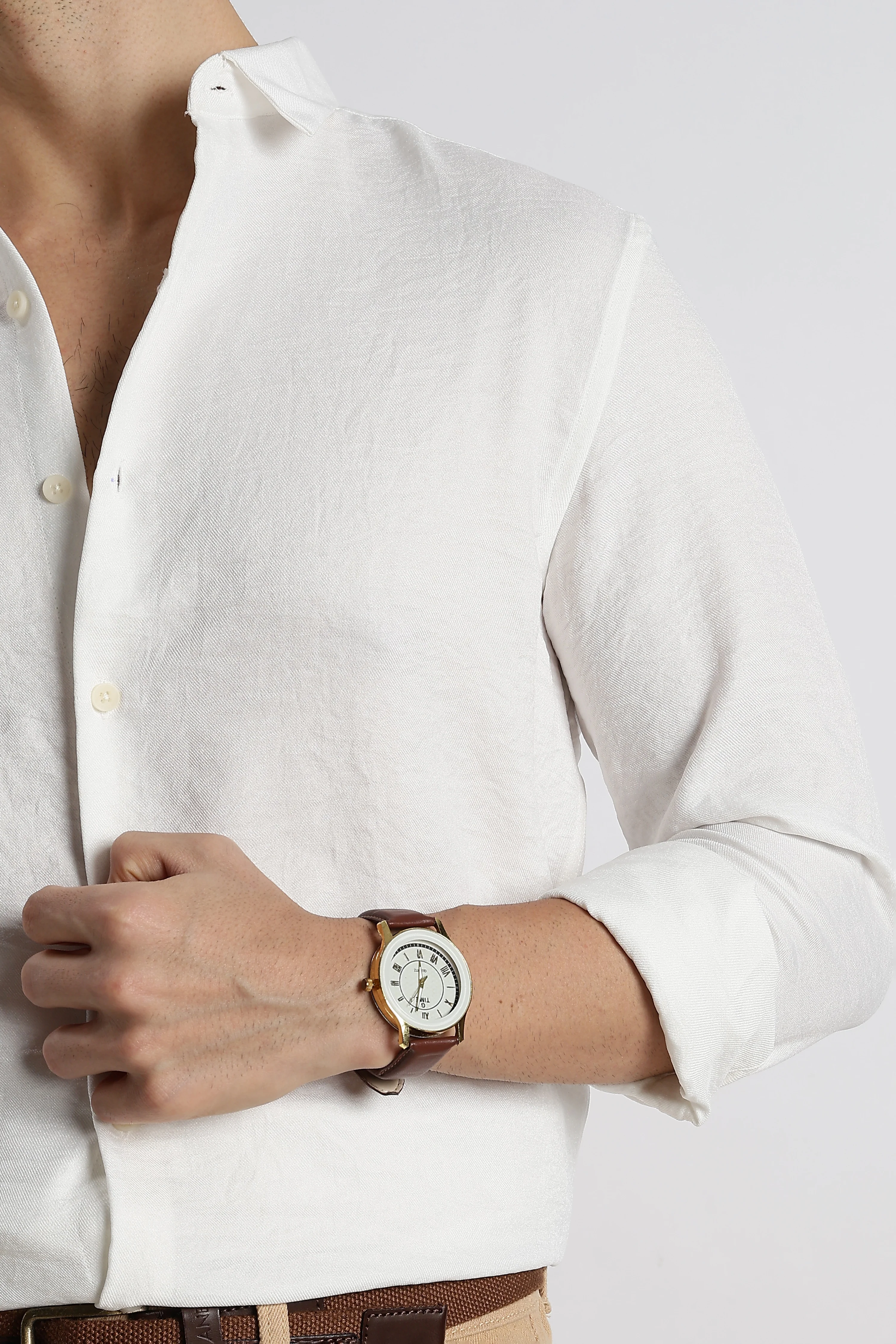 Men Linen-Blend Shirt - Image 7