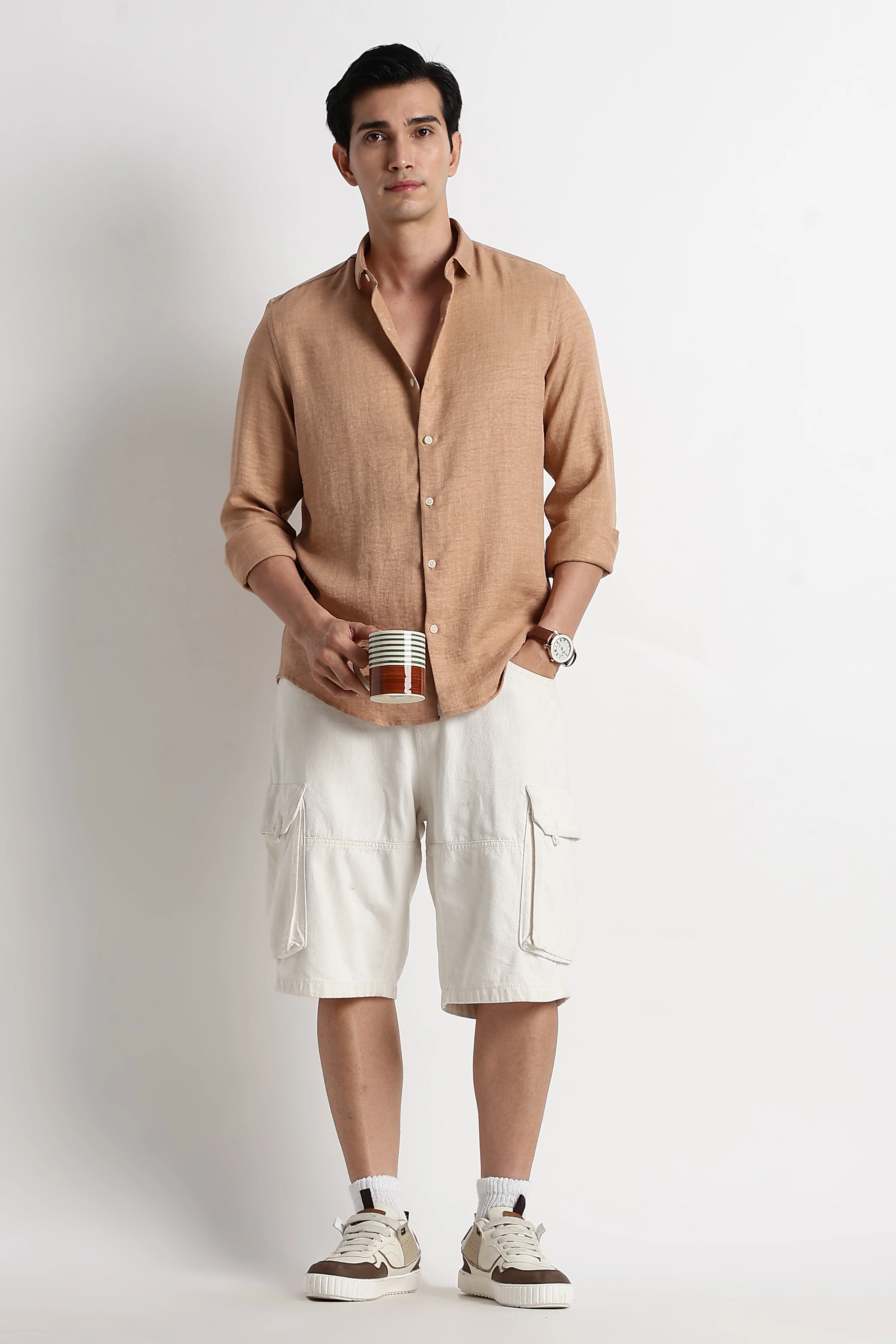 Men Linen-Blend Shirt - Image 10