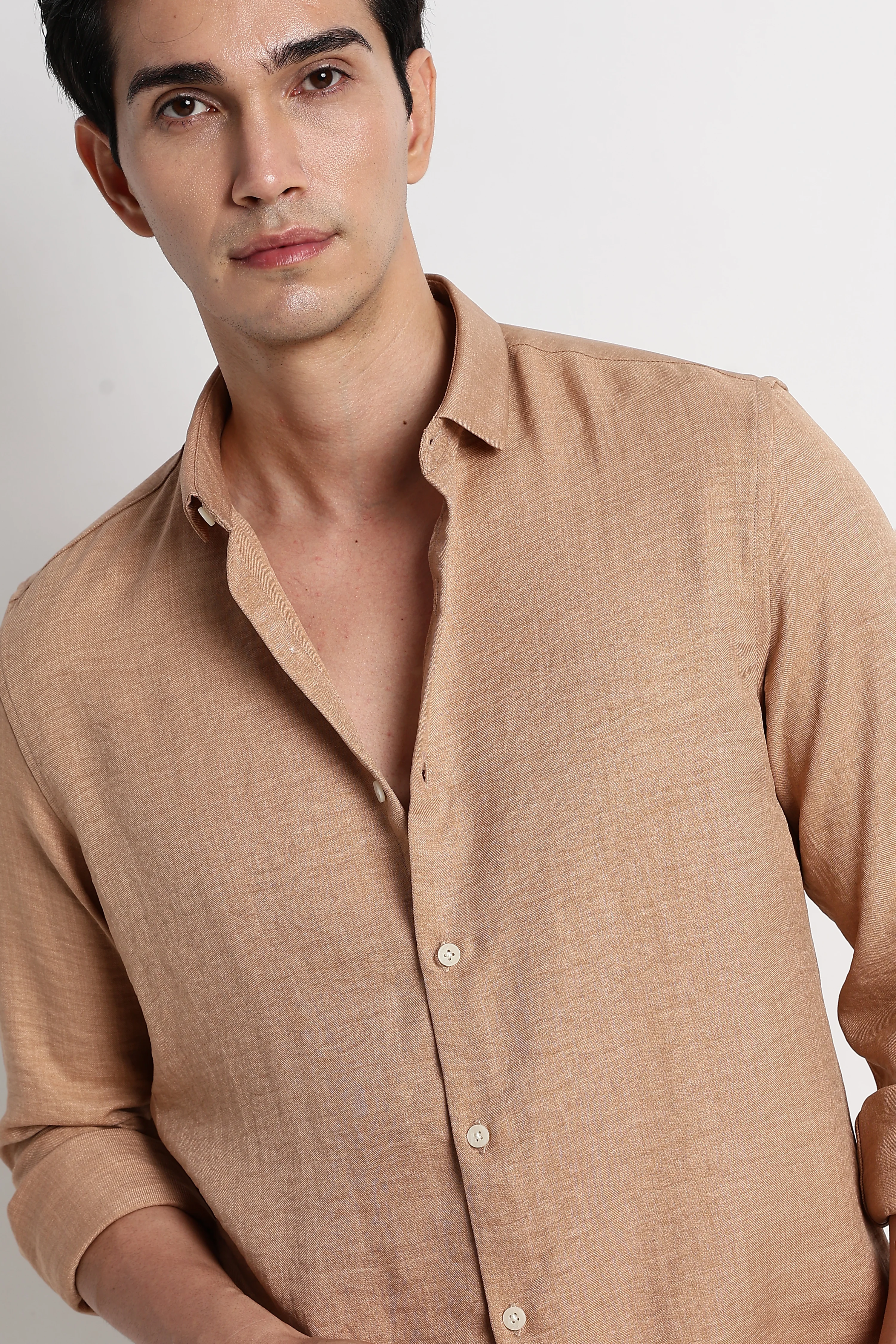 Men Linen-Blend Shirt - Image 2