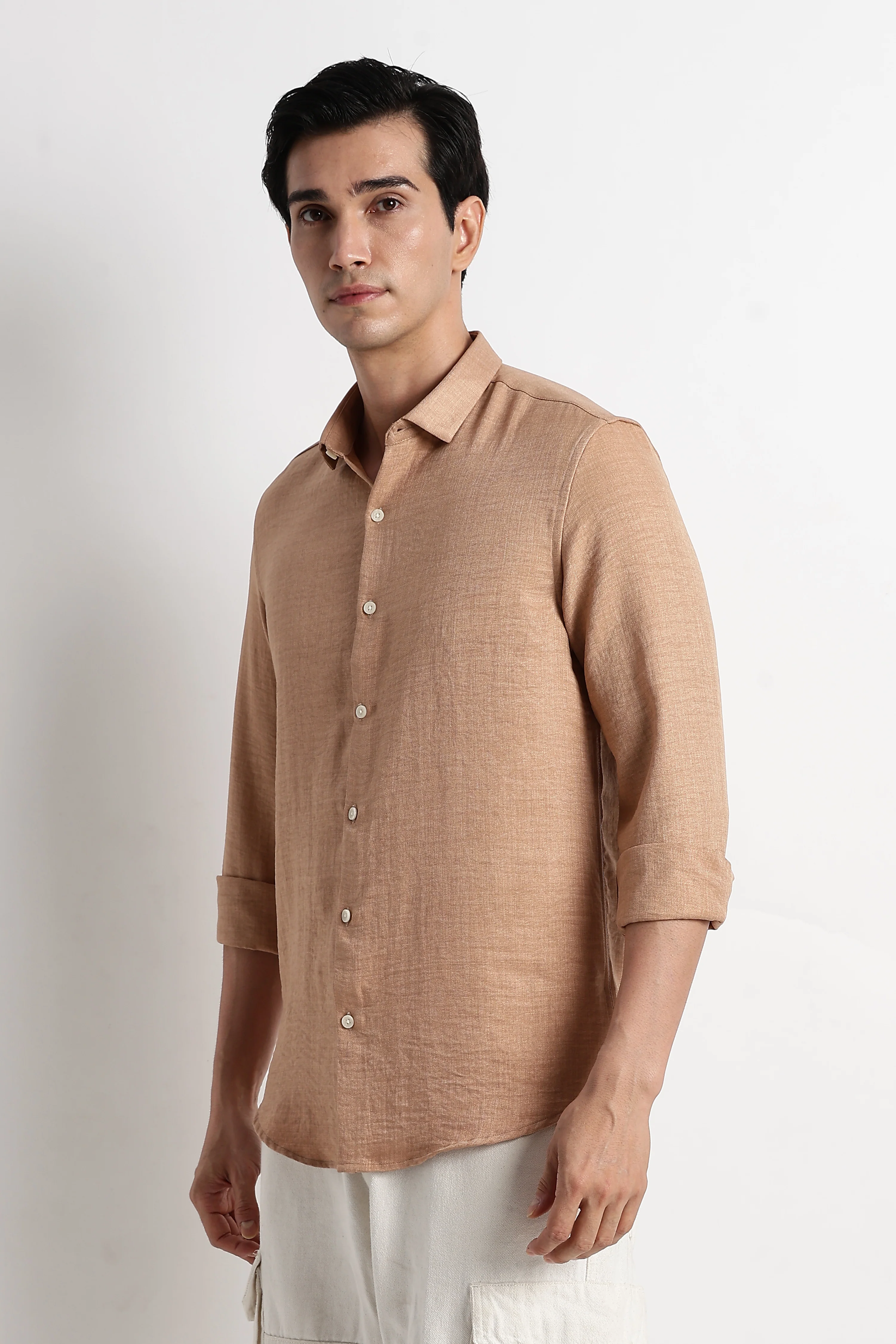 Men Linen-Blend Shirt - Image 5
