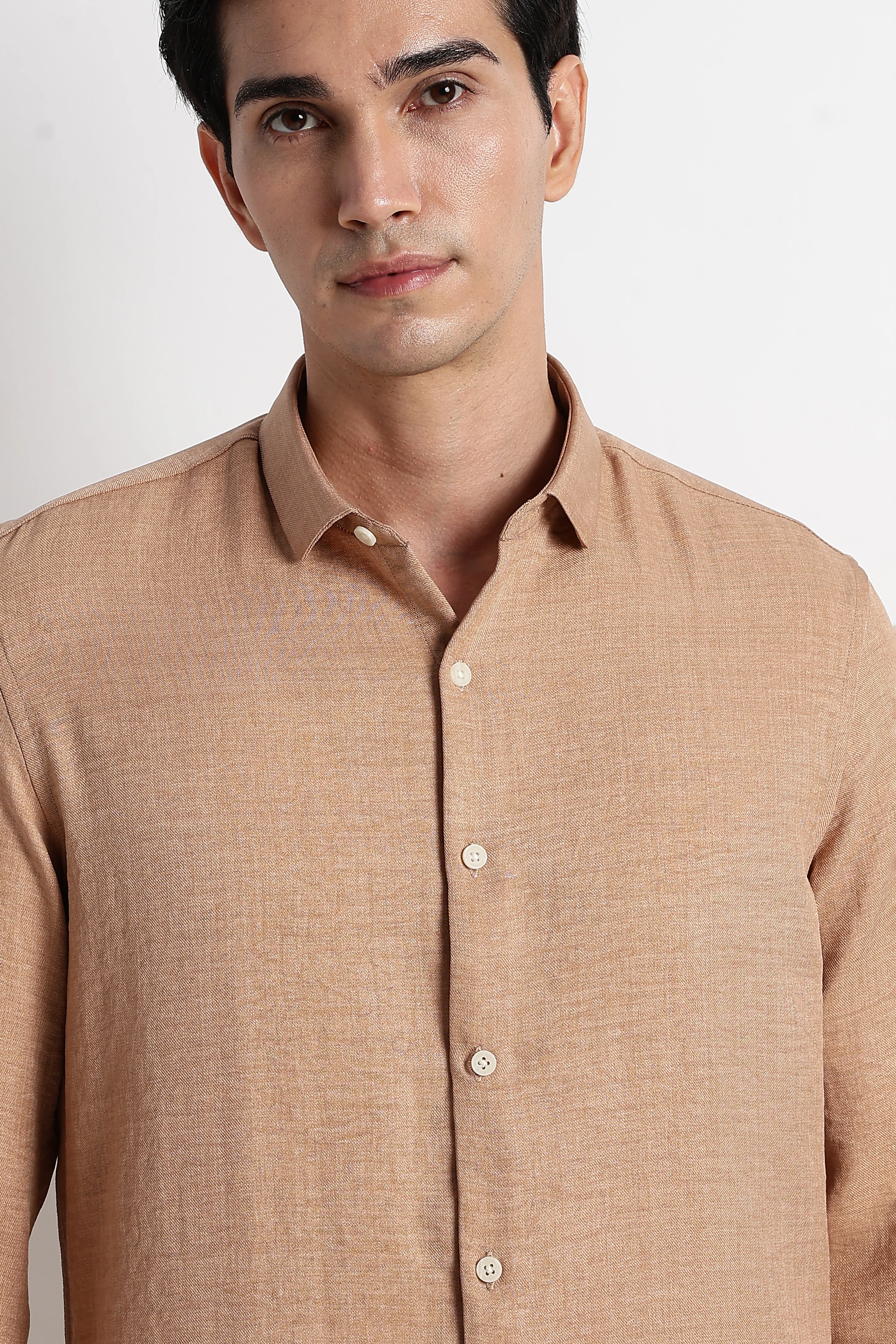 Men Linen-Blend Shirt - Image 7