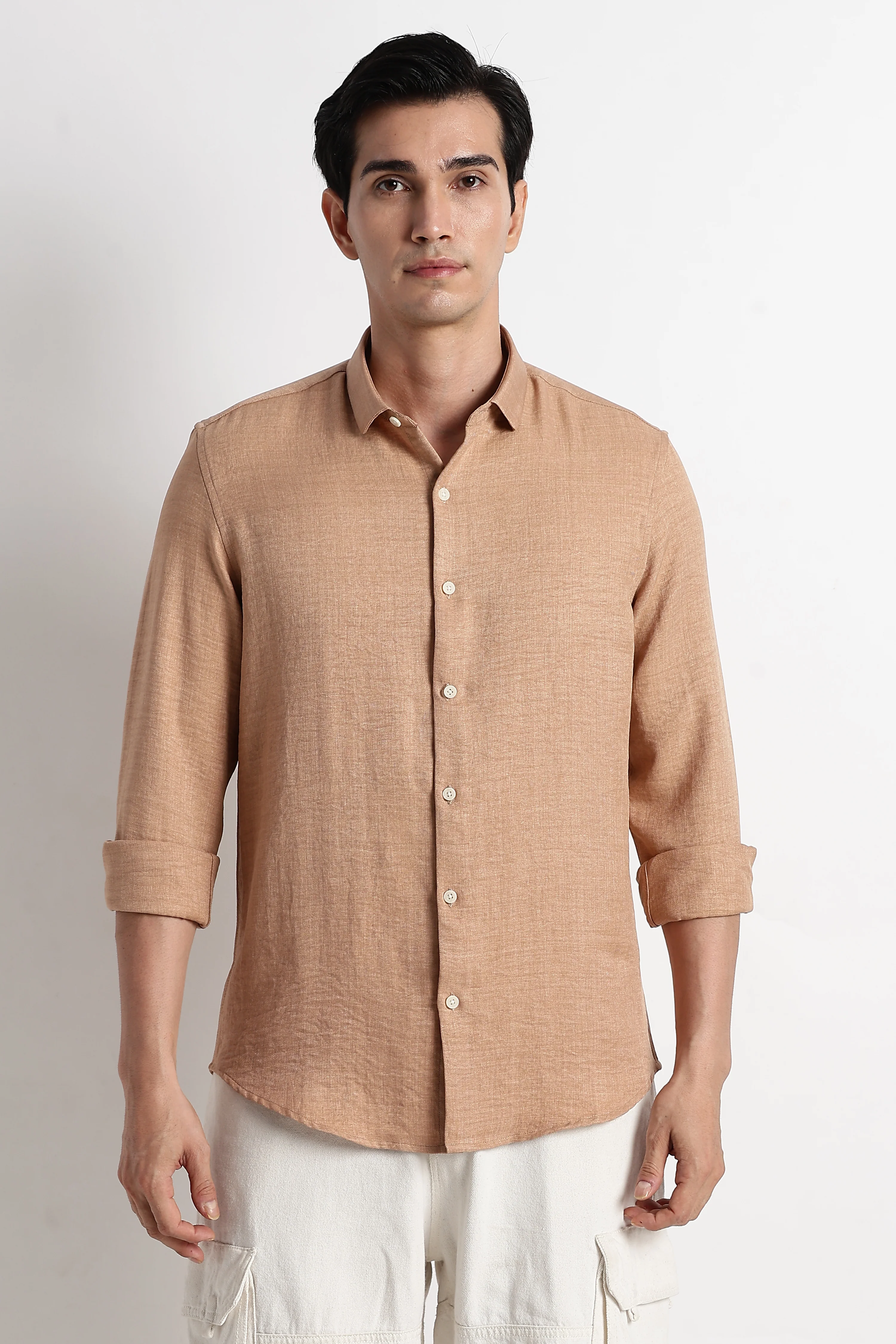 Men Linen-Blend Shirt - Image 8