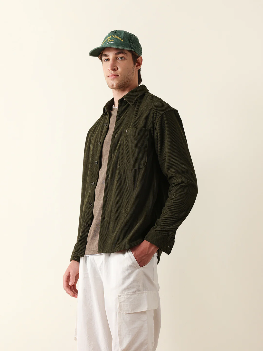 Men Long Sleeve Oversized Shirt - Image 4