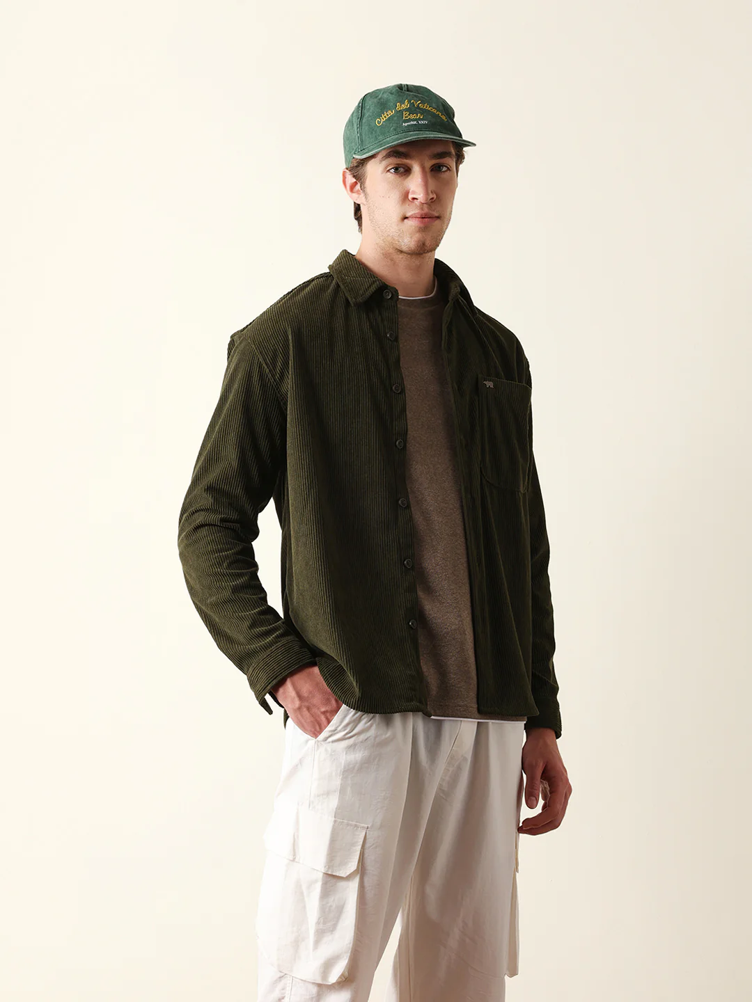 Men Long Sleeve Oversized Shirt - Image 5