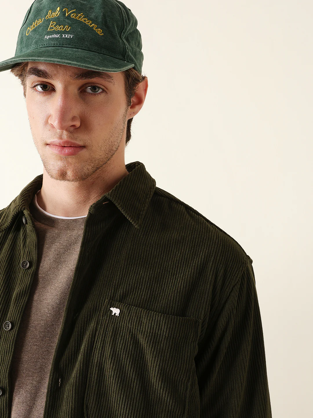 Men Long Sleeve Oversized Shirt - Image 6