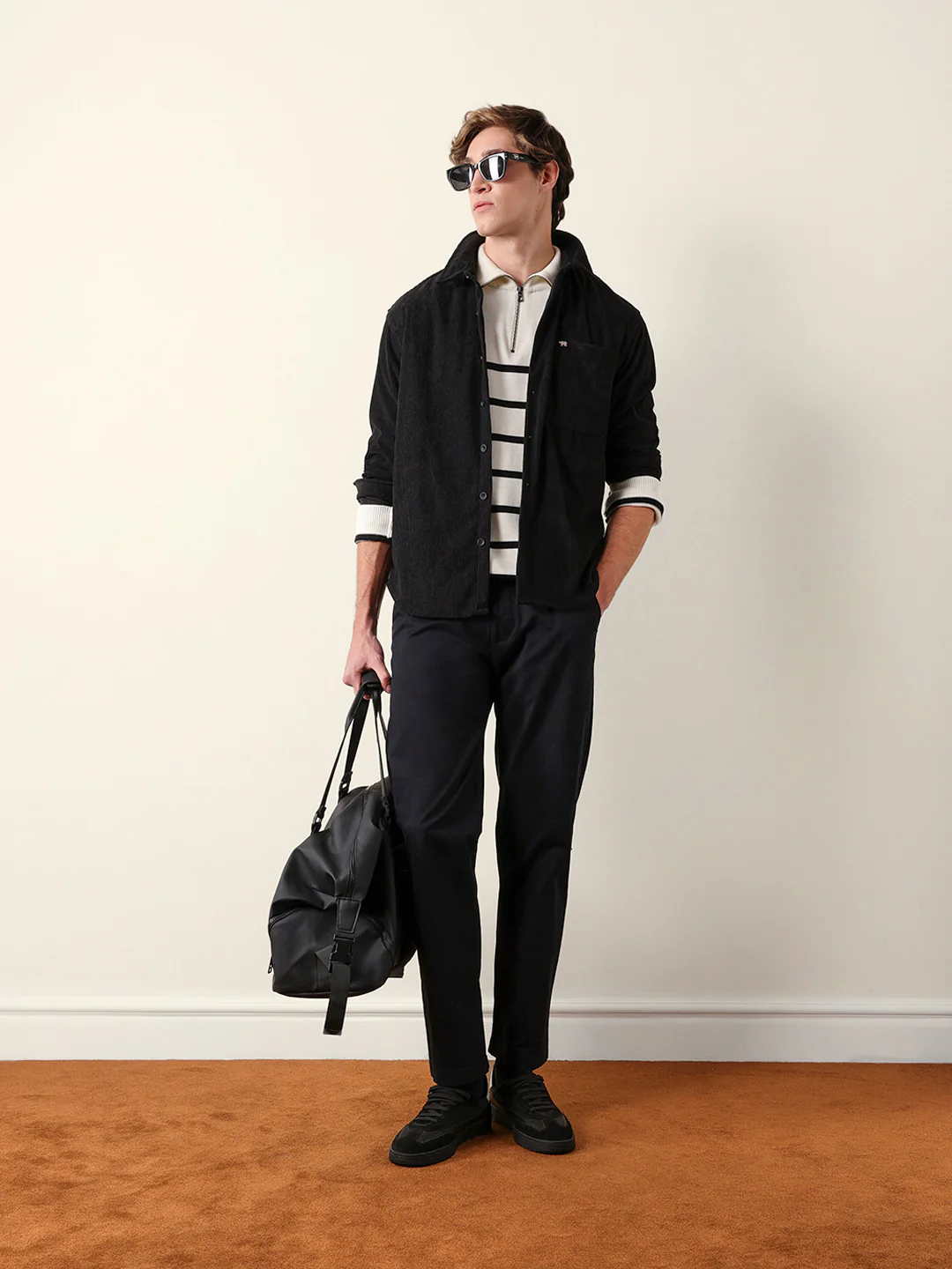Men Long Sleeve Oversized Shirt - Image 2