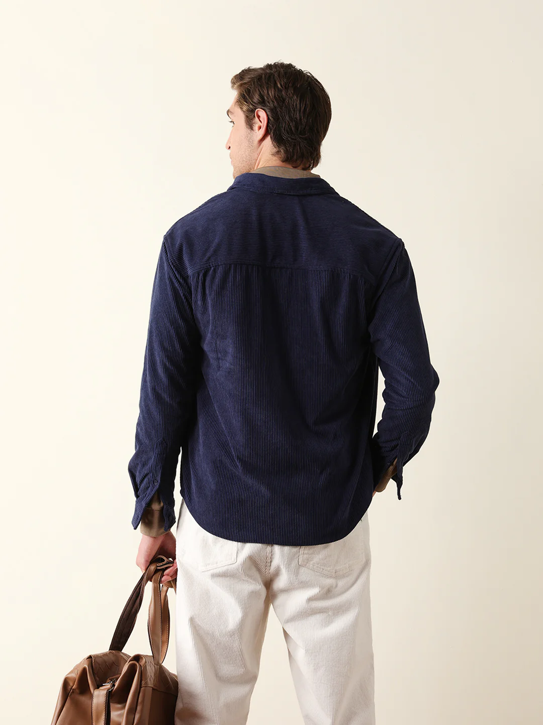 Men Long Sleeve Oversized Shirt - Image 6