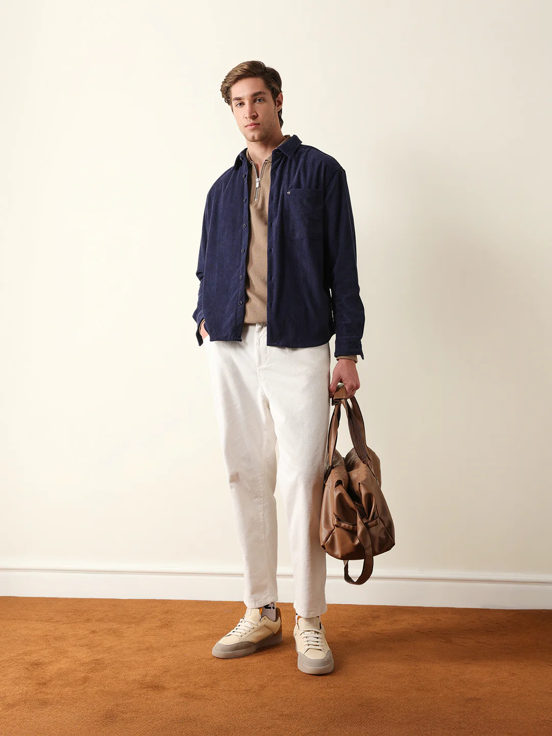 Men Long Sleeve Oversized Shirt - Image 7