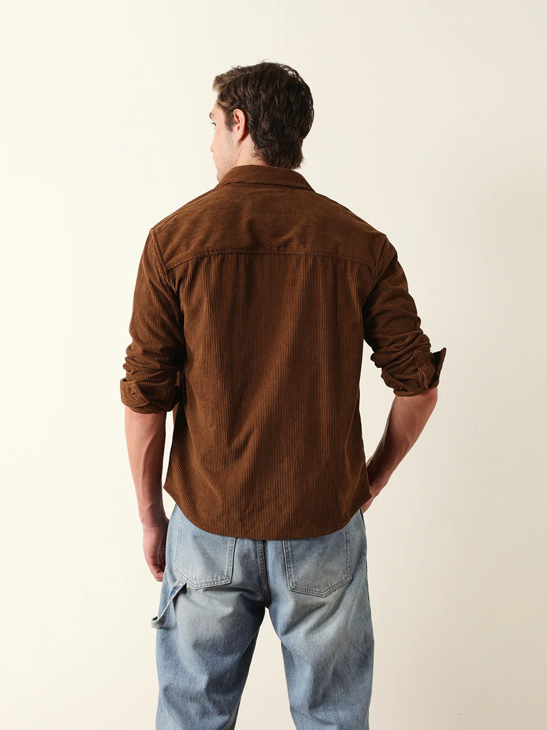 Men Long Sleeve Oversized Shirt - Image 7