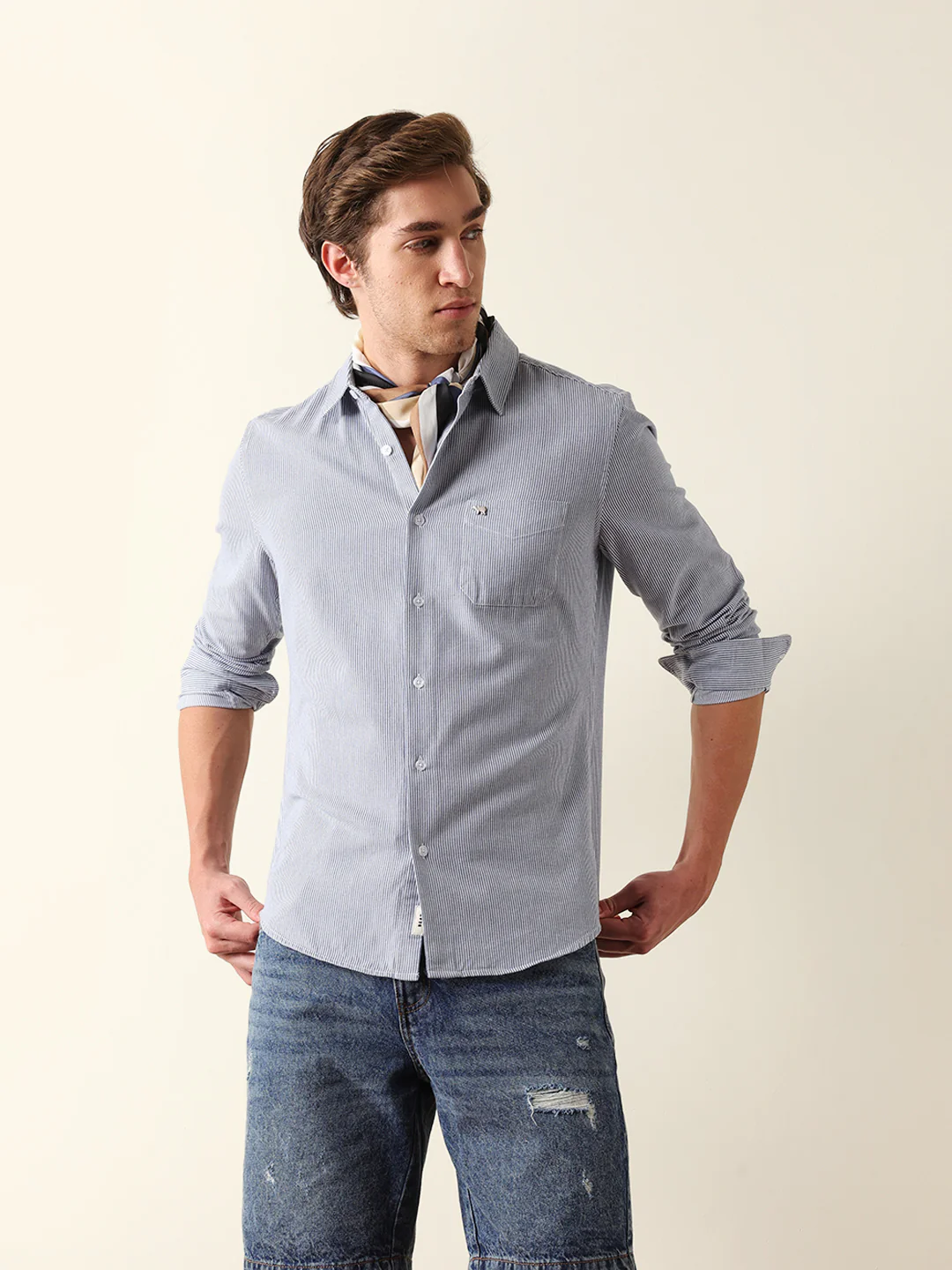 Men Long Sleeves Shirt - Image 3