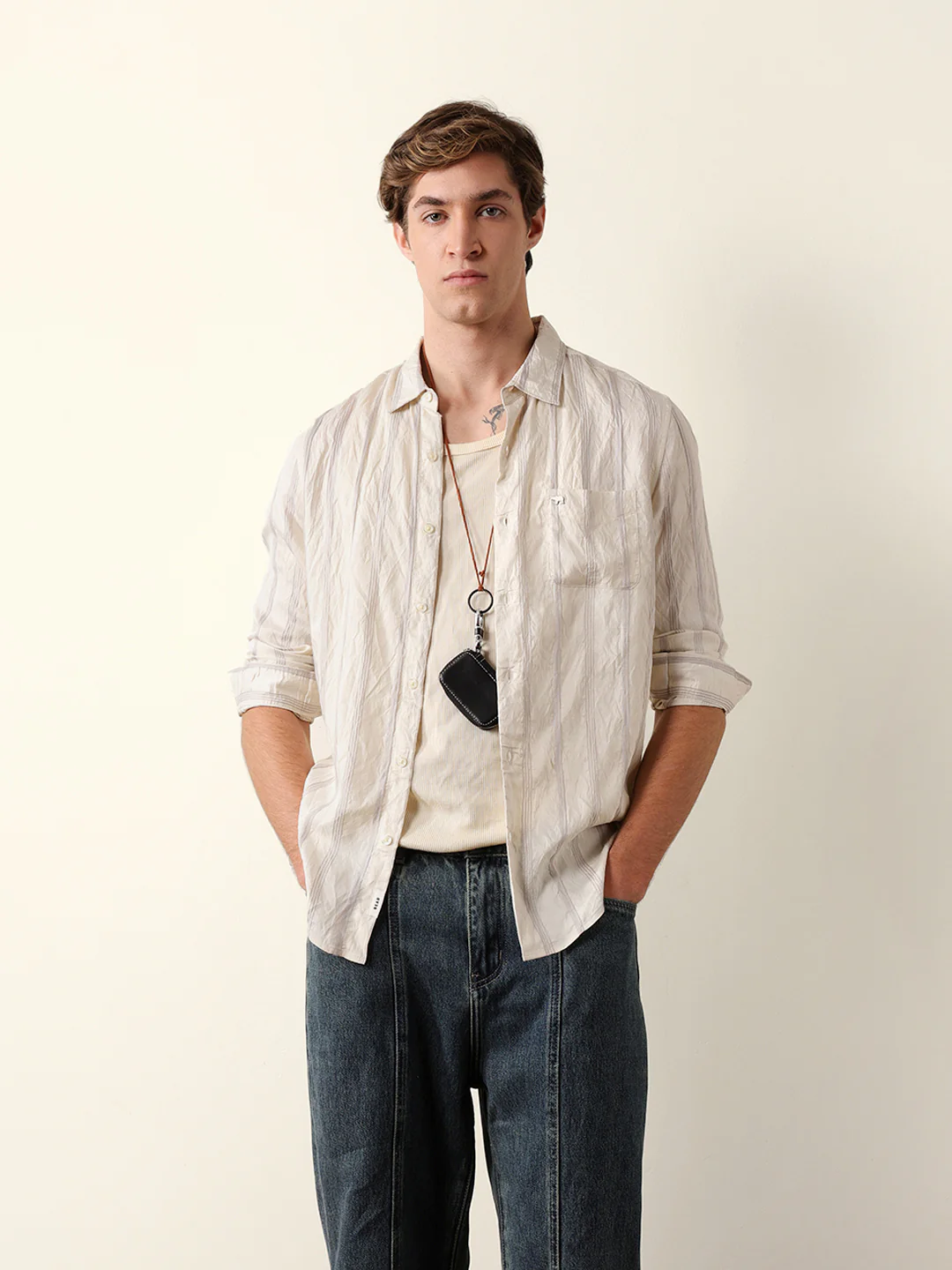 Men Long Sleeves Shirt - Image 2