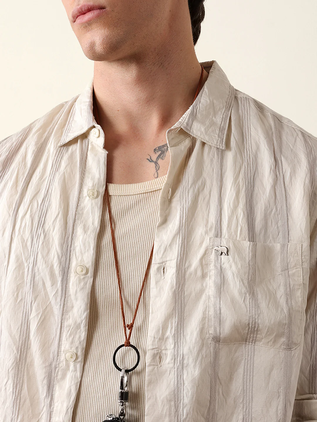 Men Long Sleeves Shirt - Image 5