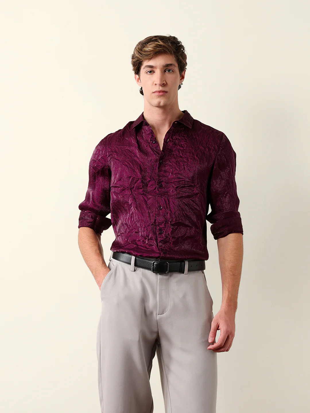 Men Long Sleeves Shirt - Image 3