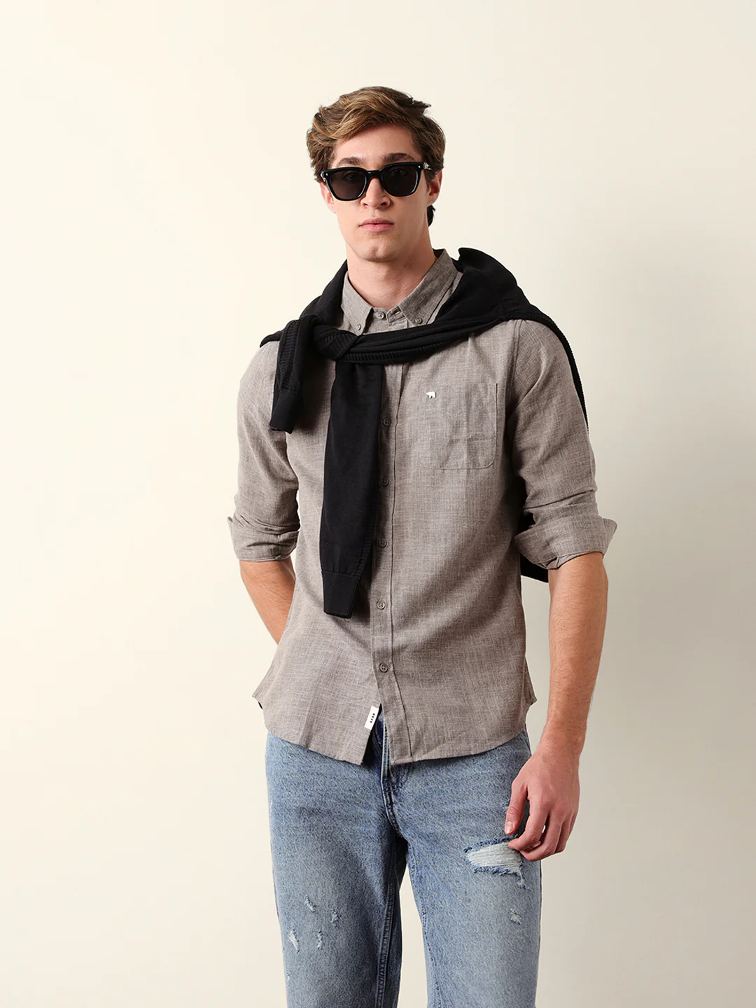 Men Long Sleeves Shirt - Image 2