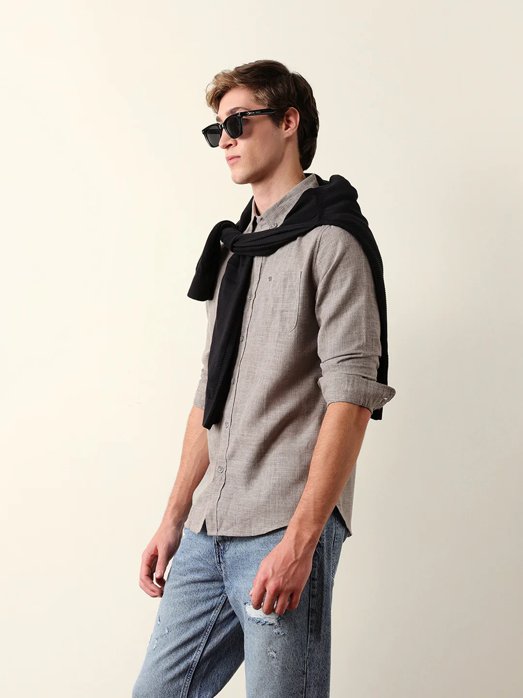 Men Long Sleeves Shirt - Image 3