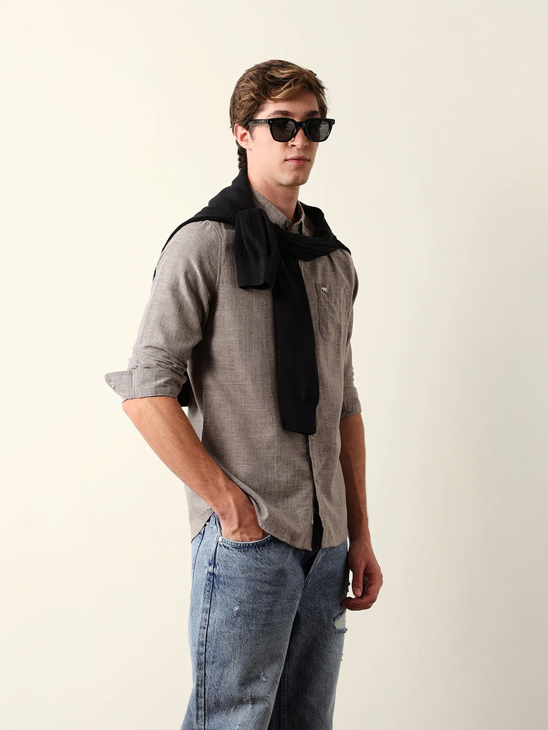 Men Long Sleeves Shirt - Image 4