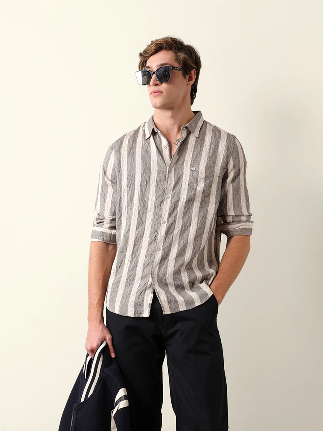 Men Long Sleeves Shirt - Image 3