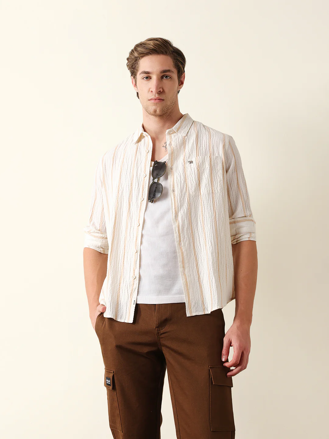 Men Long Sleeves Shirt - Image 3