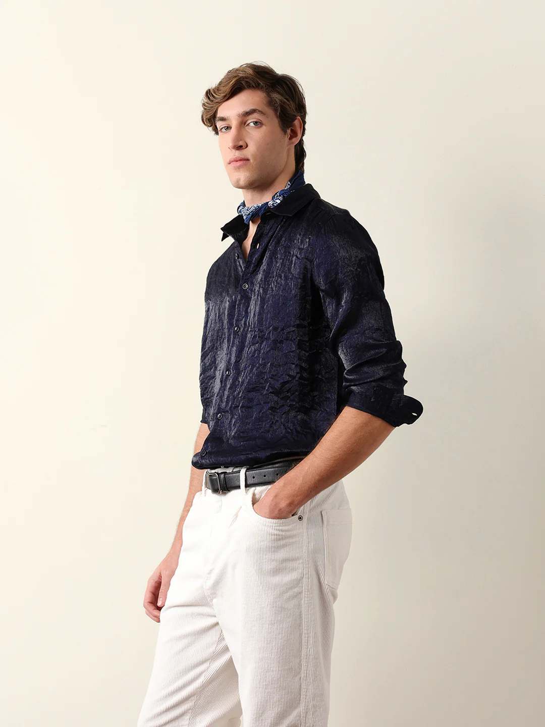 Men Long Sleeves Shirt - Image 4