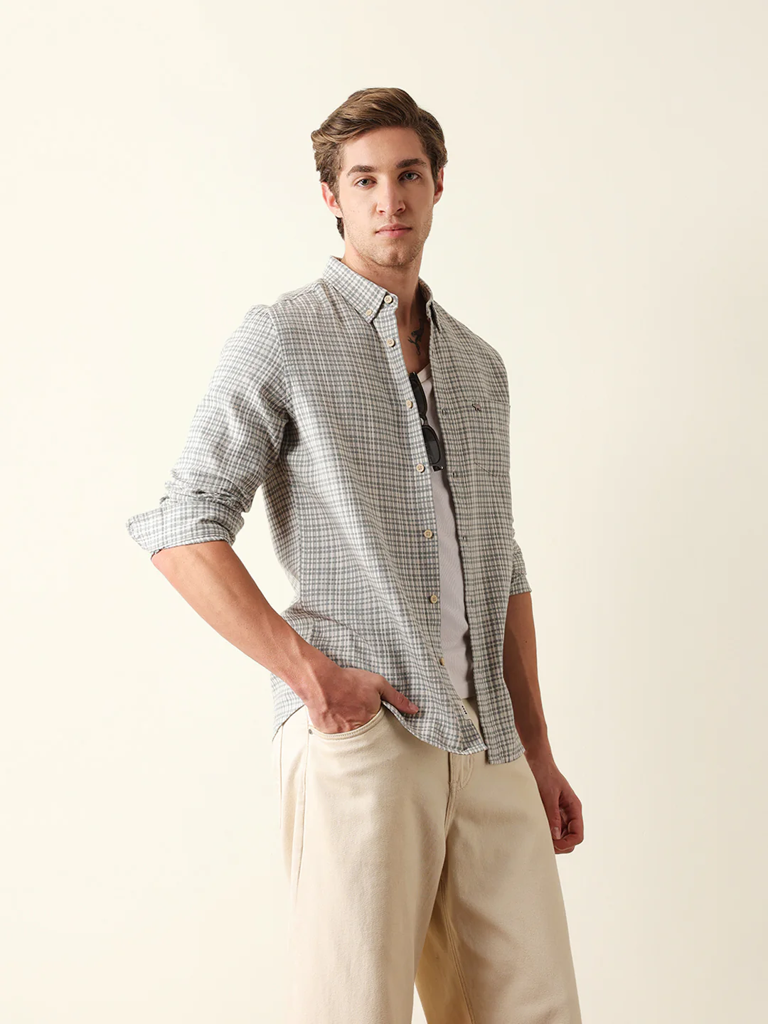 Men Long Sleeves Shirt - Image 4