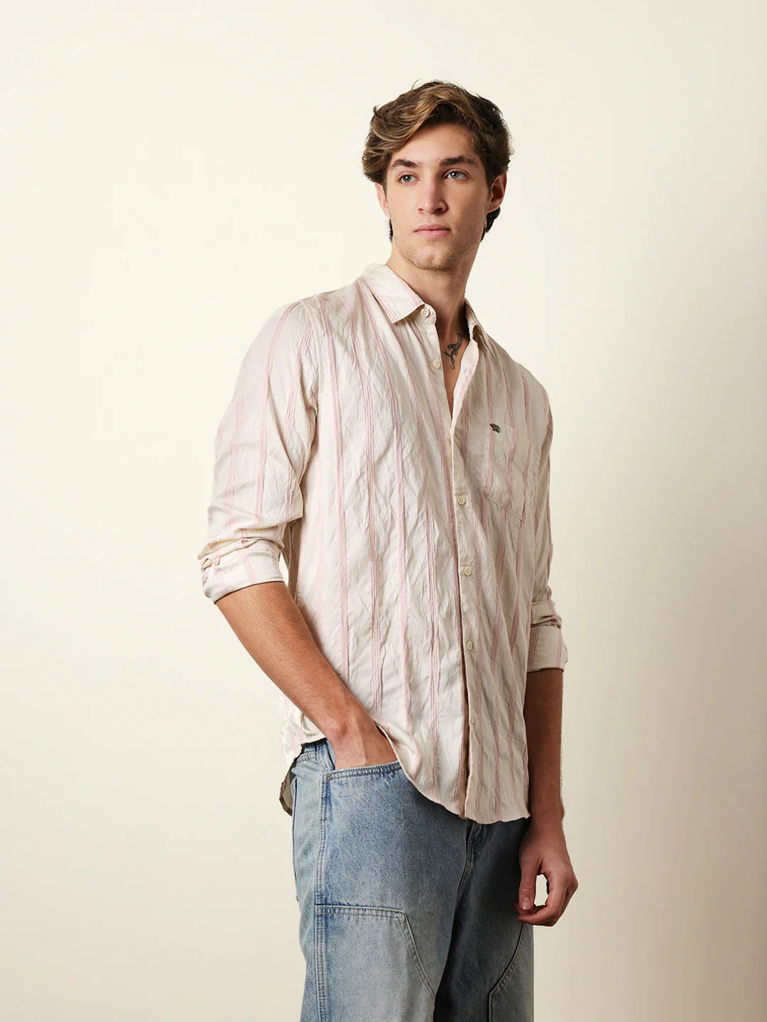 Men Long Sleeves Shirt - Image 5