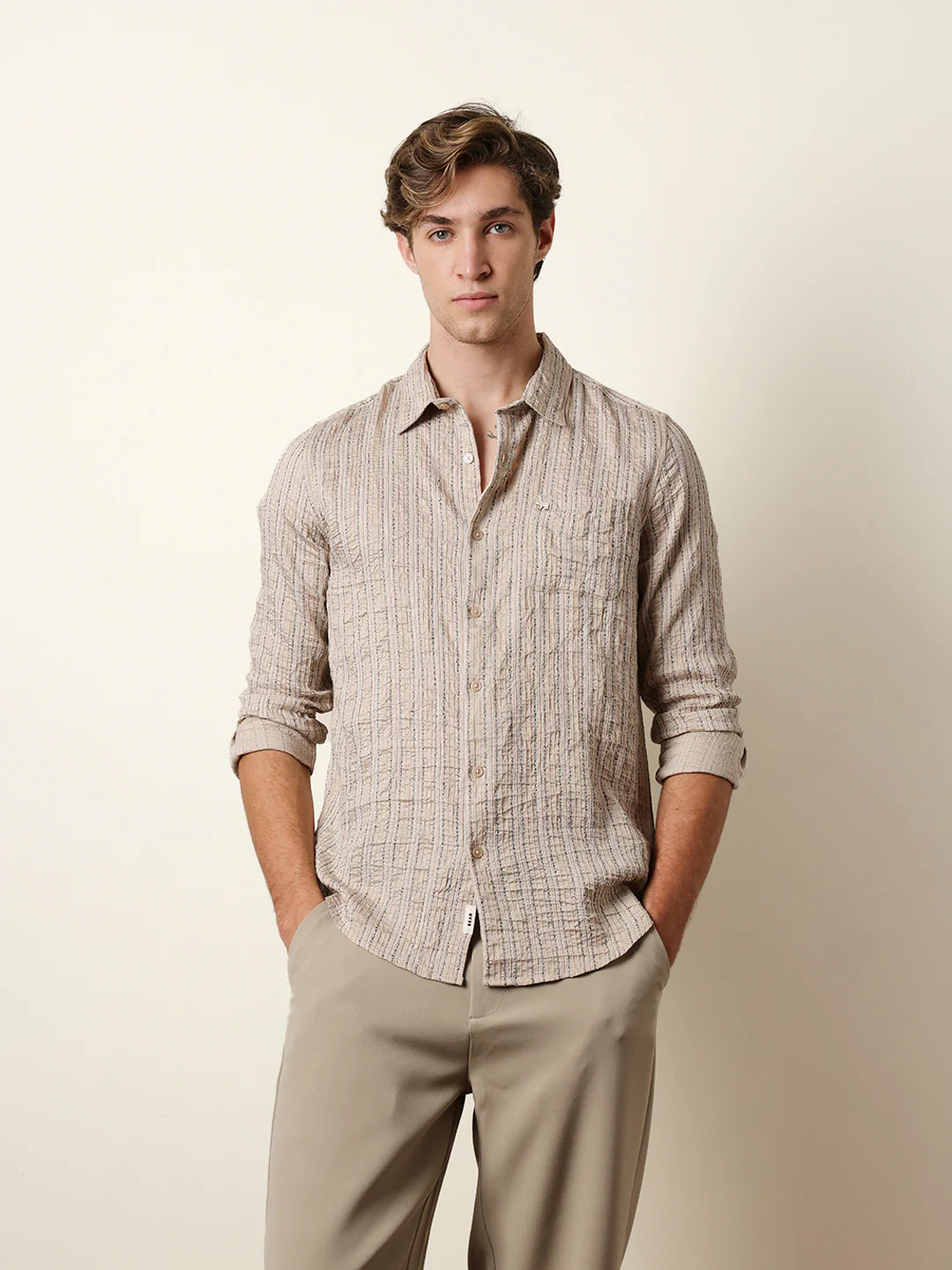Men Long Sleeves Shirt - Image 3