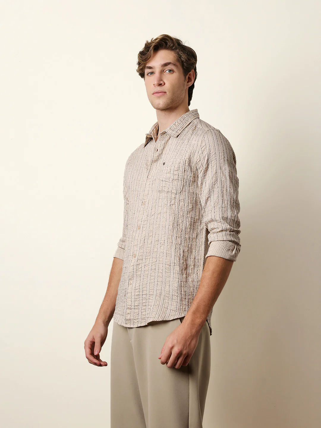 Men Long Sleeves Shirt - Image 4